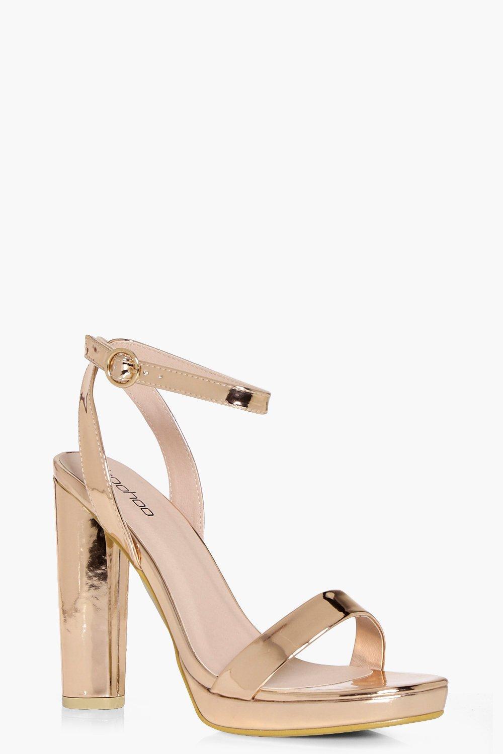 Buy gold heels boohoo cheap online
