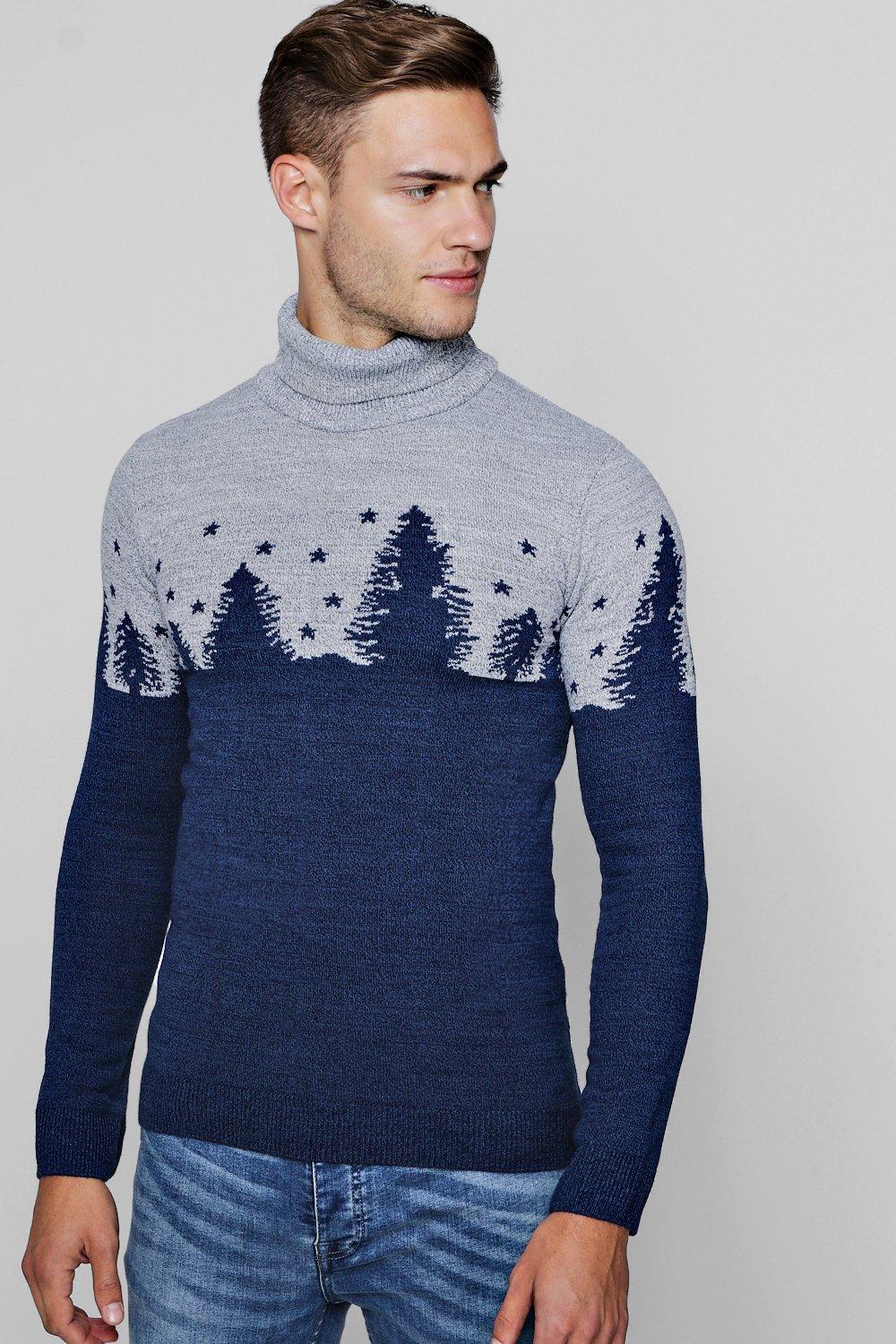 muscle fit christmas jumper