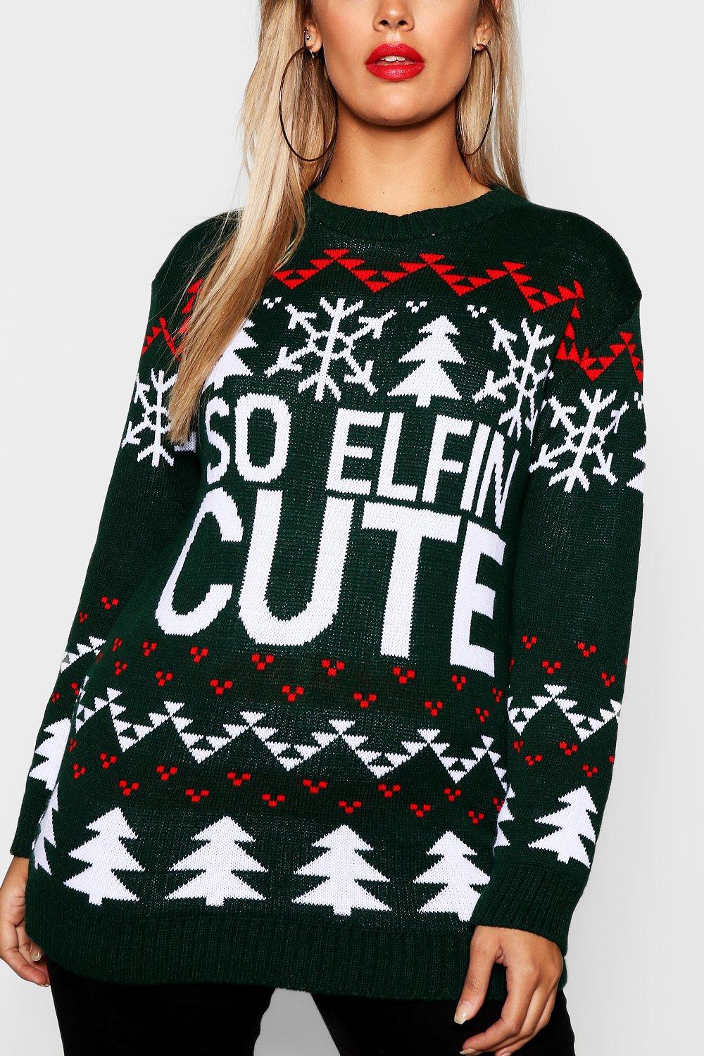 Plus So Elfin Cute Christmas Jumper