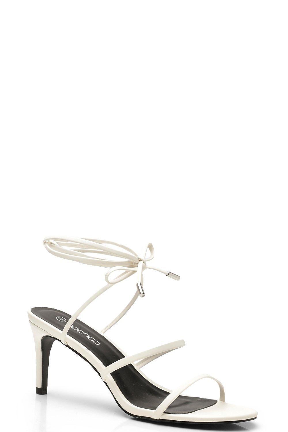 thin strap low heels