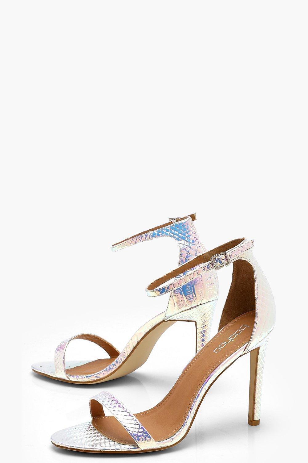 Boohoo Iridescent Mermaid 2 Part Heels 