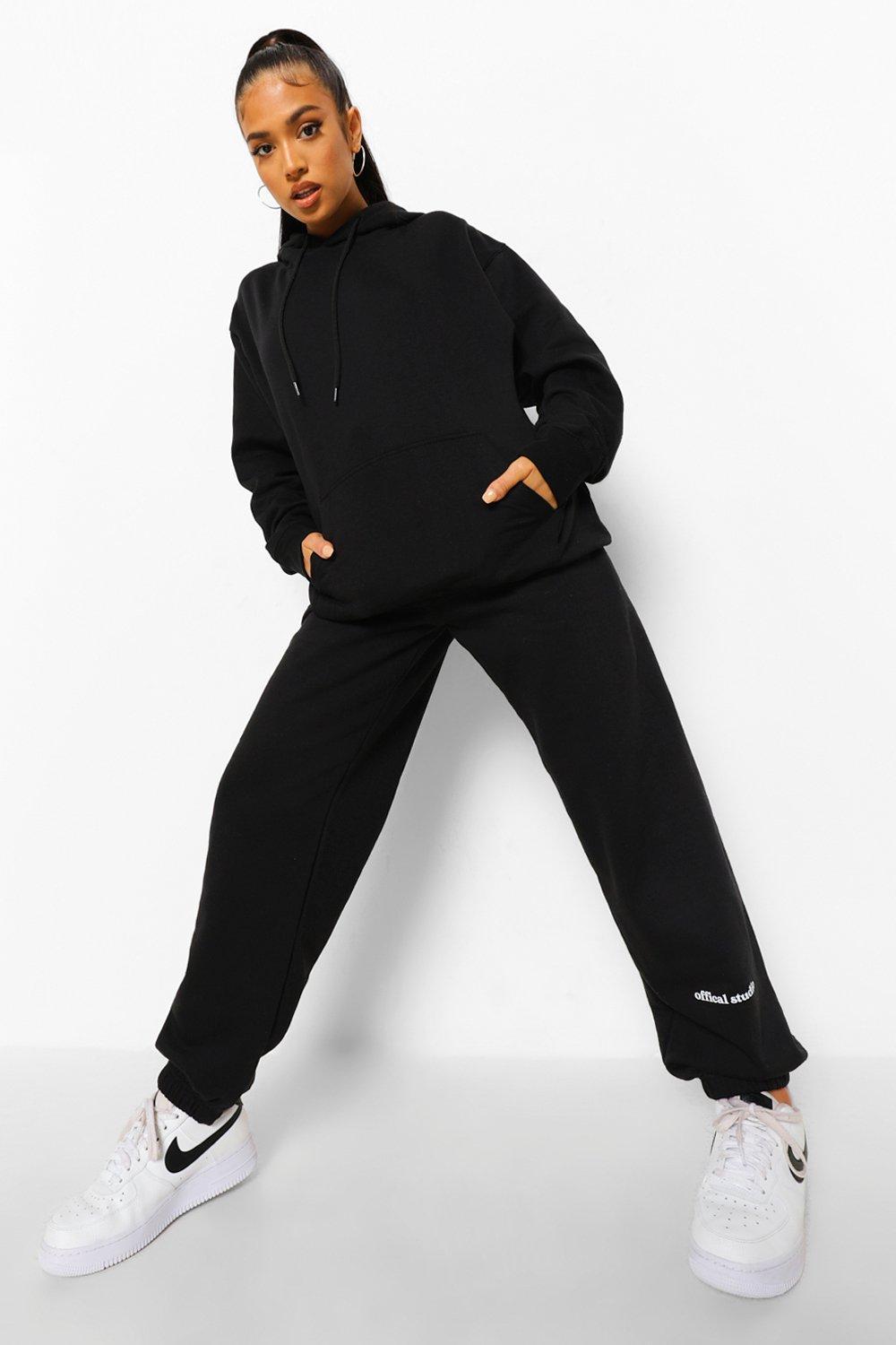 Black petite sweatpants Clearance