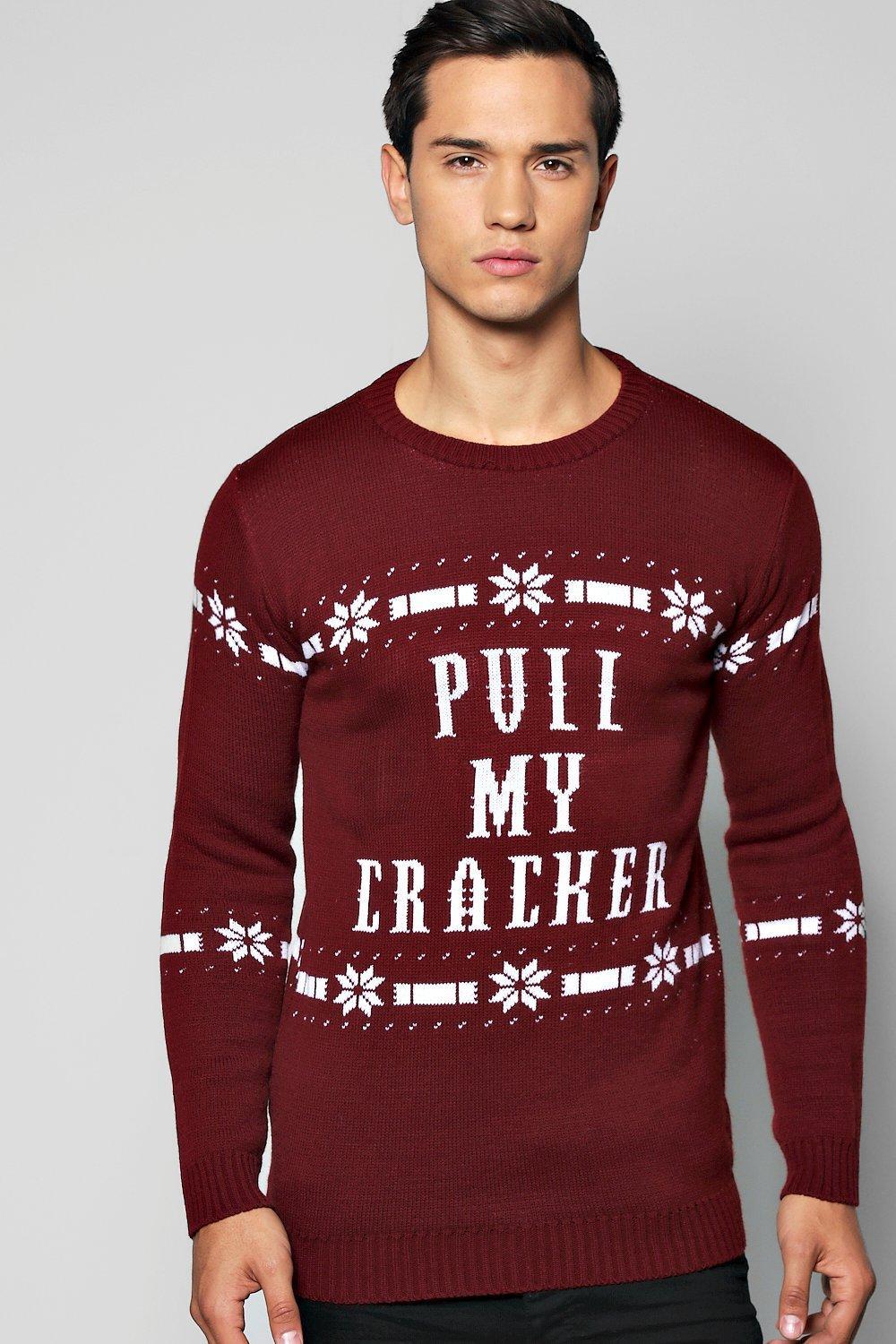 Boohoo Pull My Cracker Christmas Jumper for Men Lyst