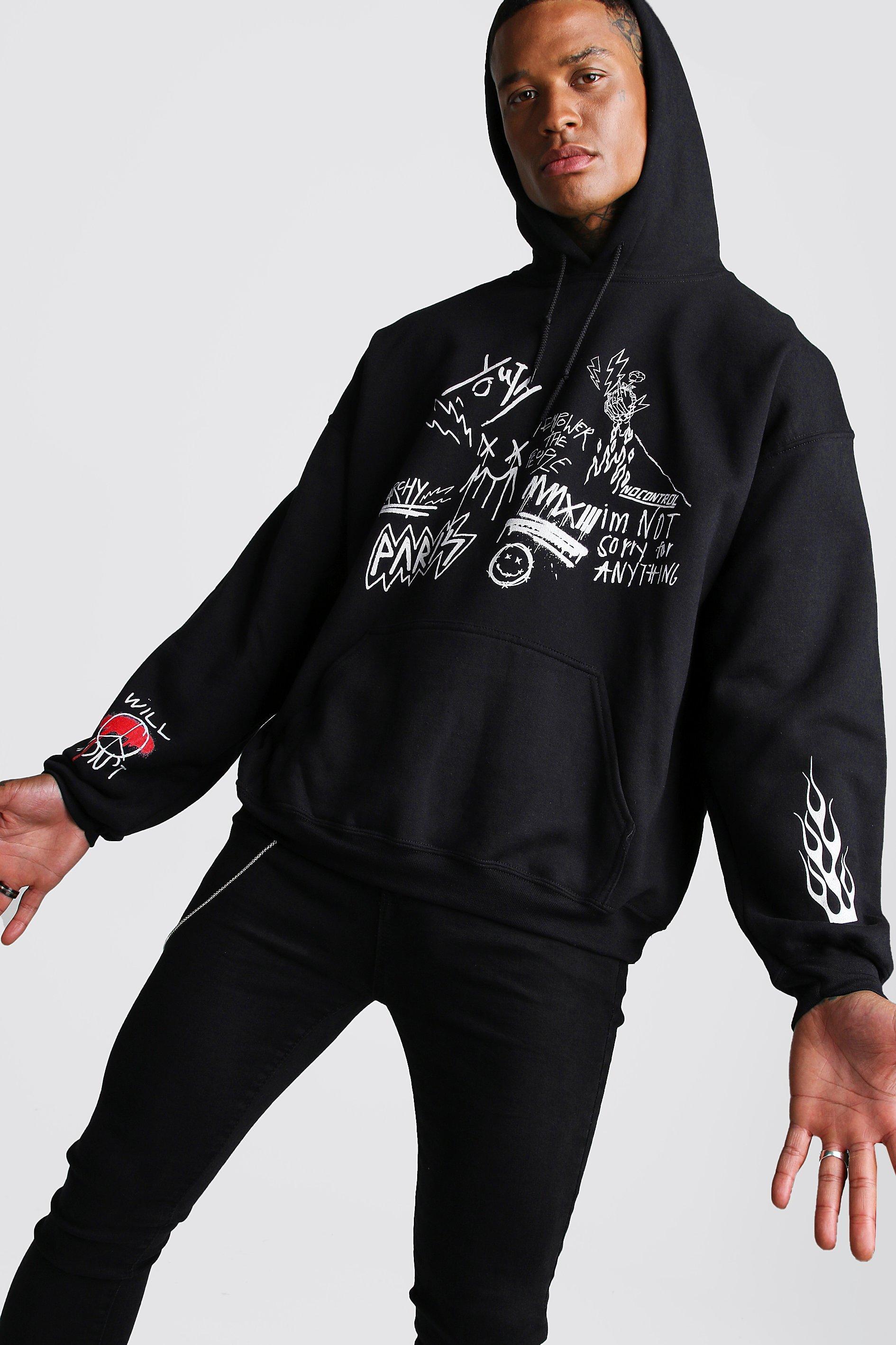 boohooman black sweatshirt