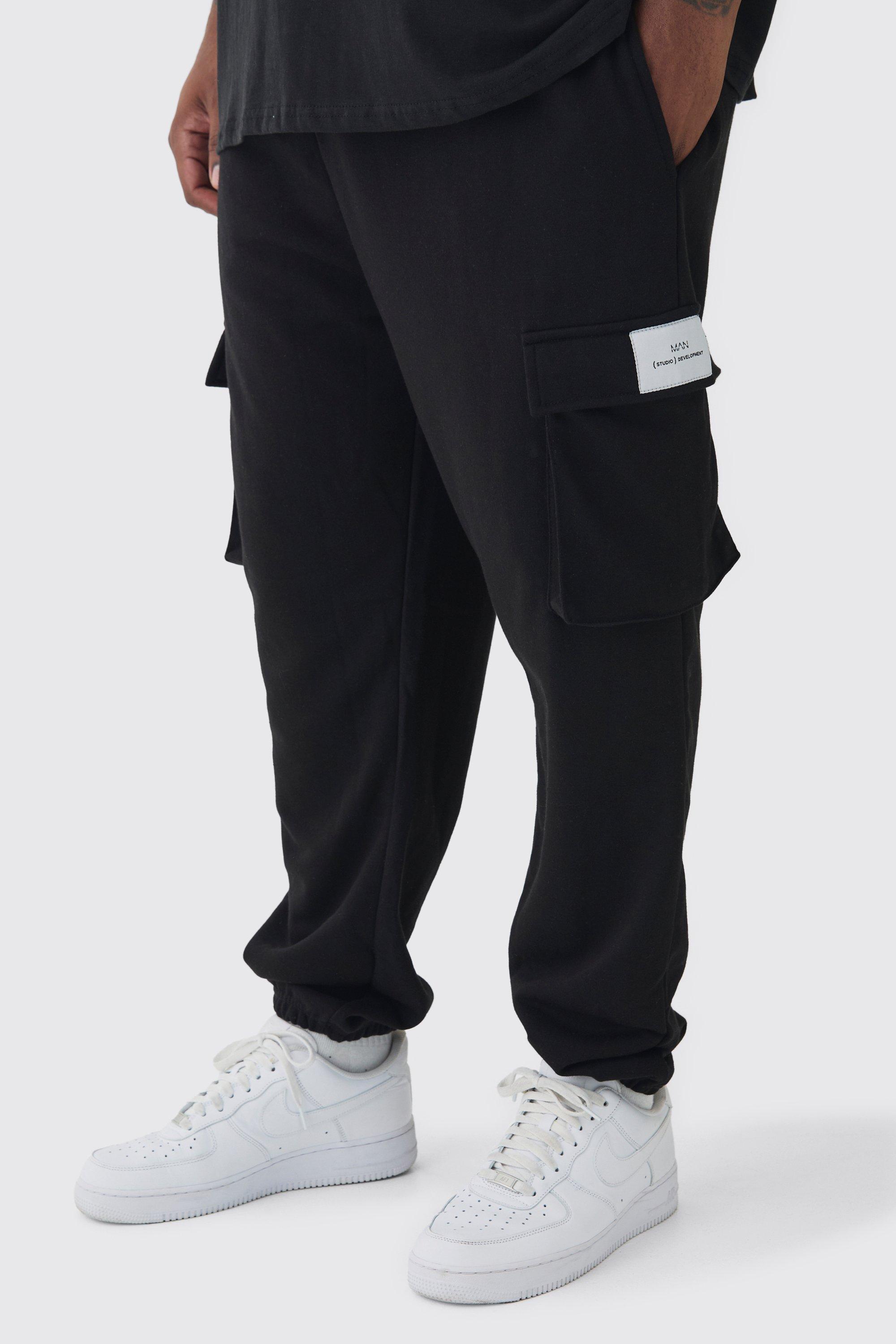 Mens slim fit cargo joggers best sale