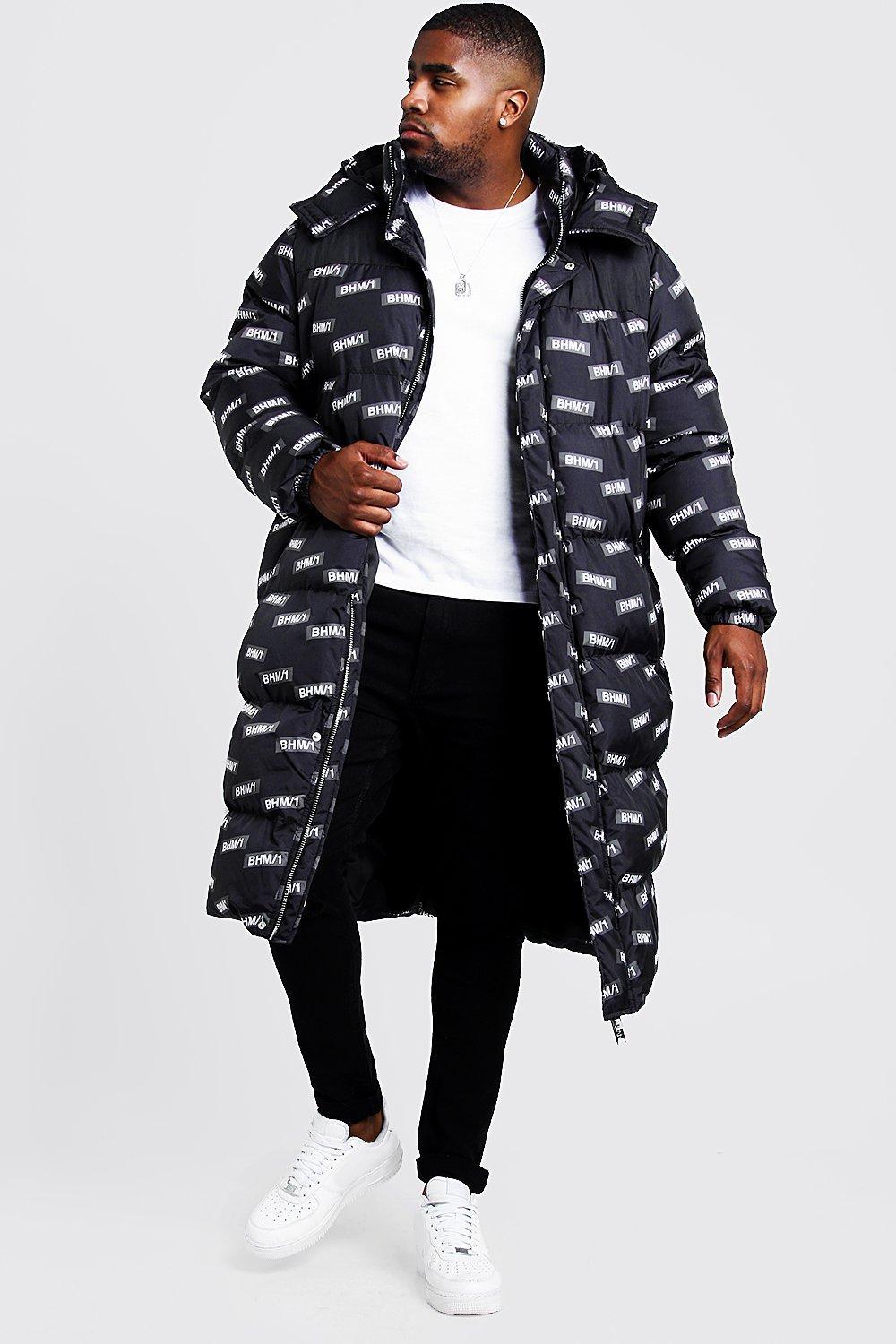 puffer trench coat mens