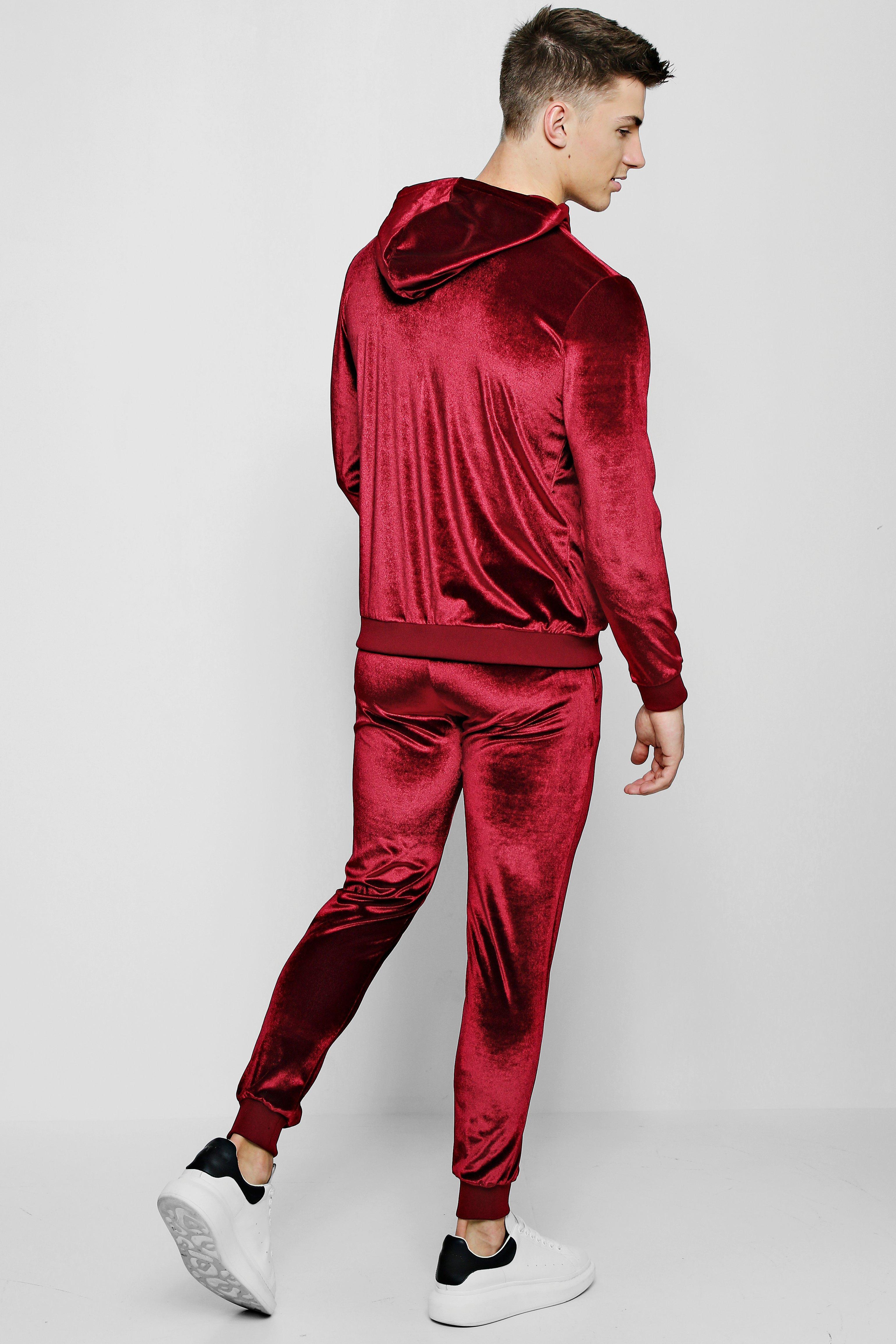 velour tracksuit boohoo