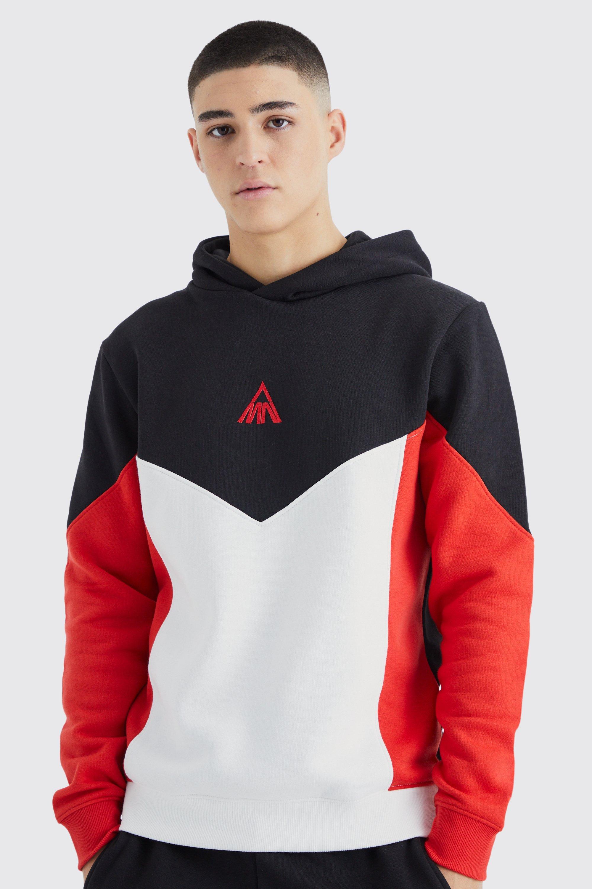 Boohooman red cheap hoodie
