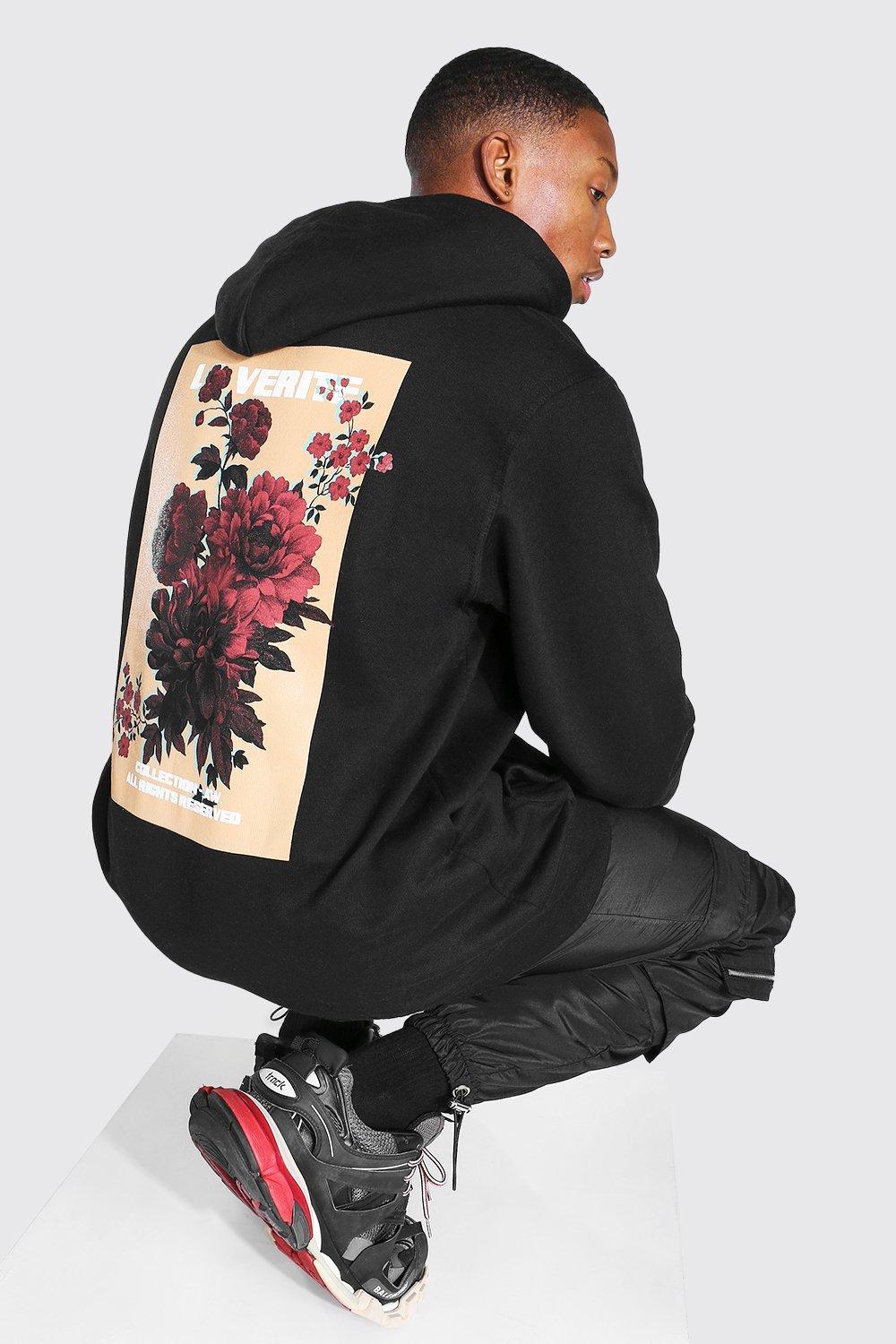 BoohooMAN Cotton Oversized Flower 