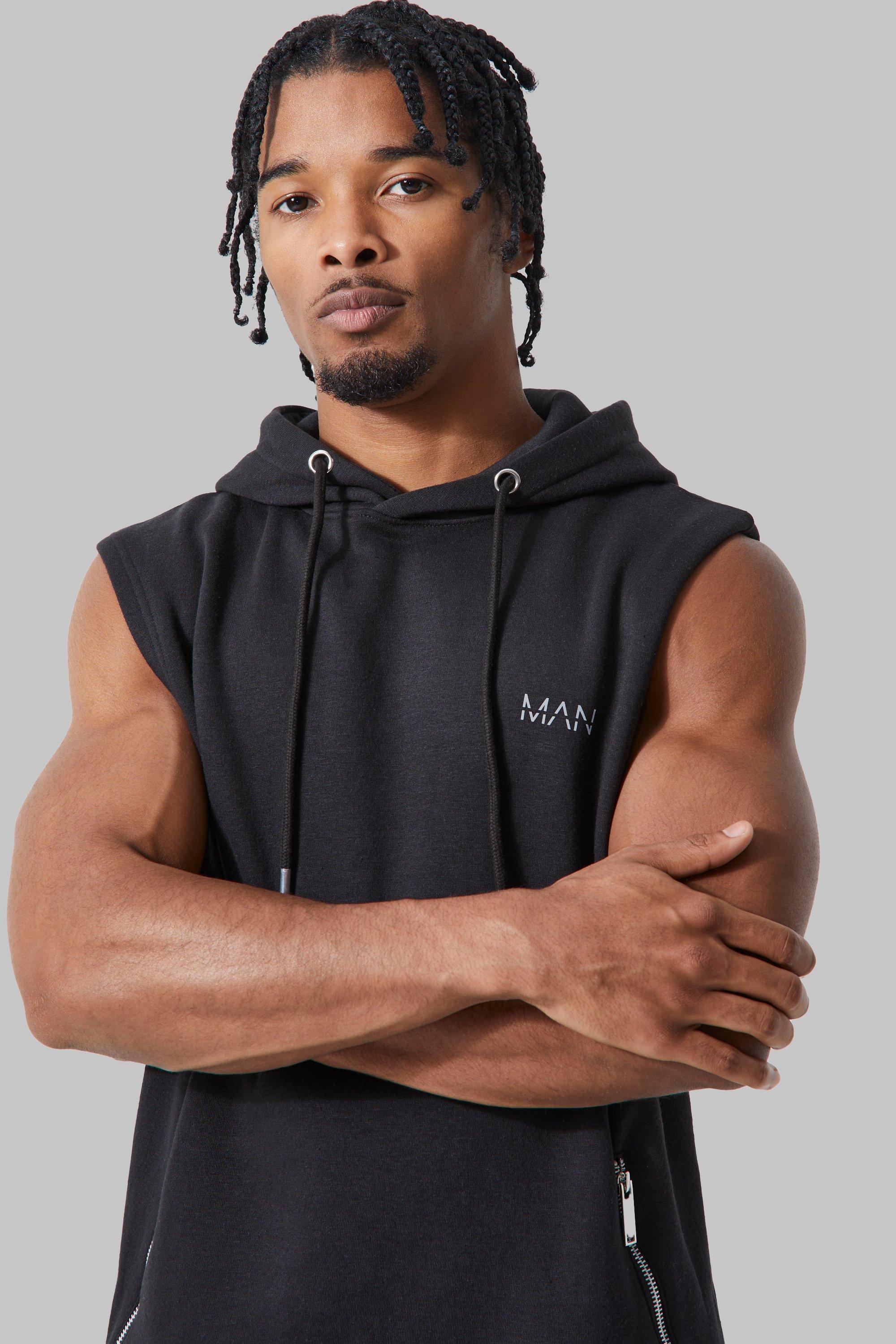 BoohooMAN Active Gym Sleeveless Gym Hoodie in Blue for Men | Lyst UK