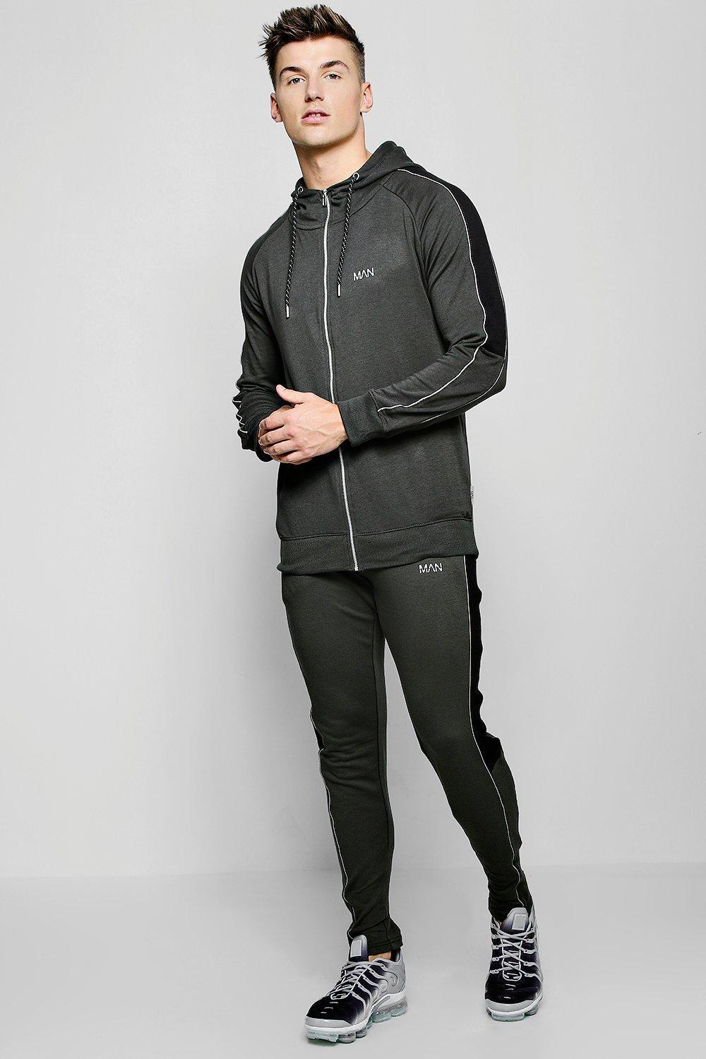 boohooman cargo tracksuit
