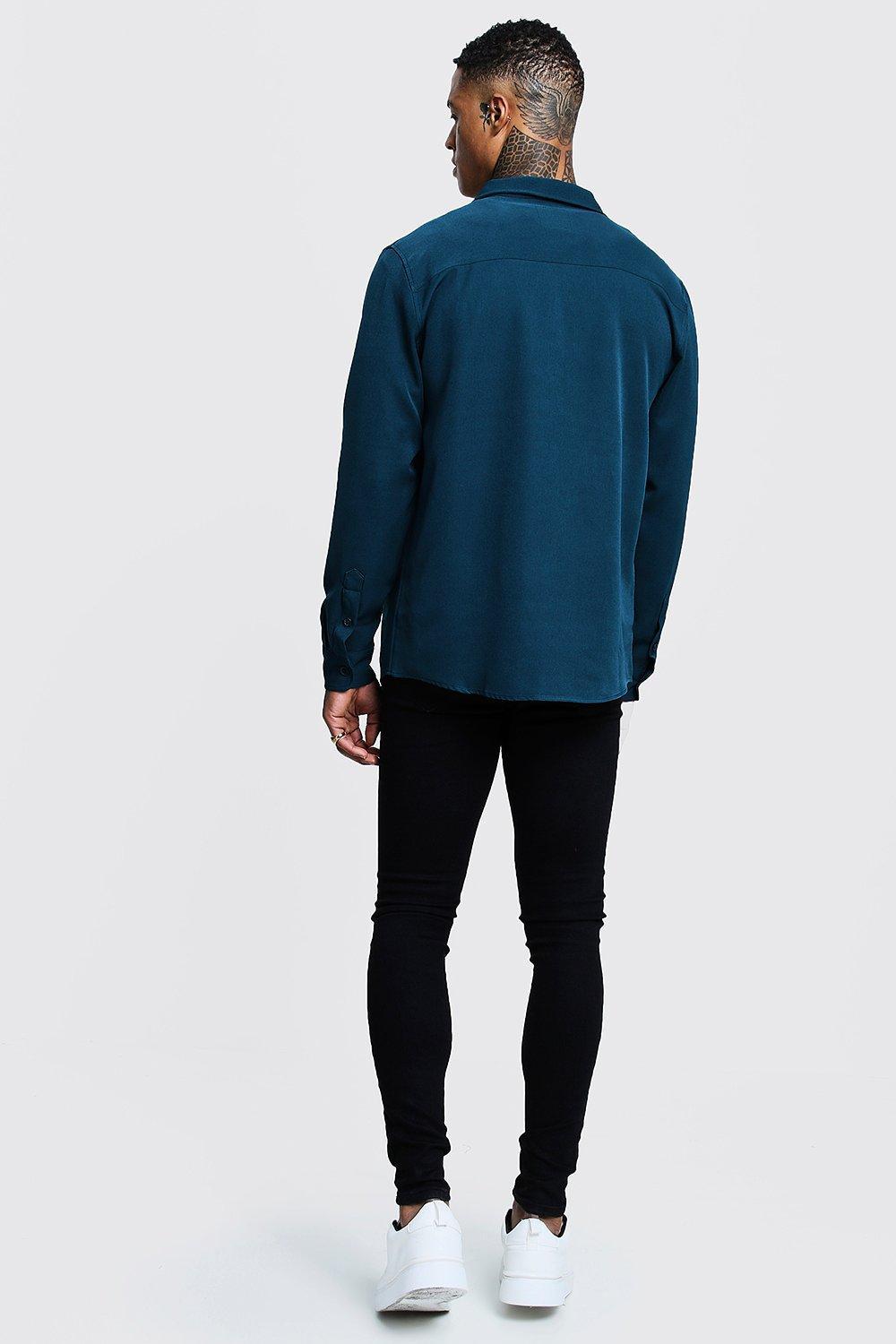 BoohooMAN Smart Utility Stretch Shirt 