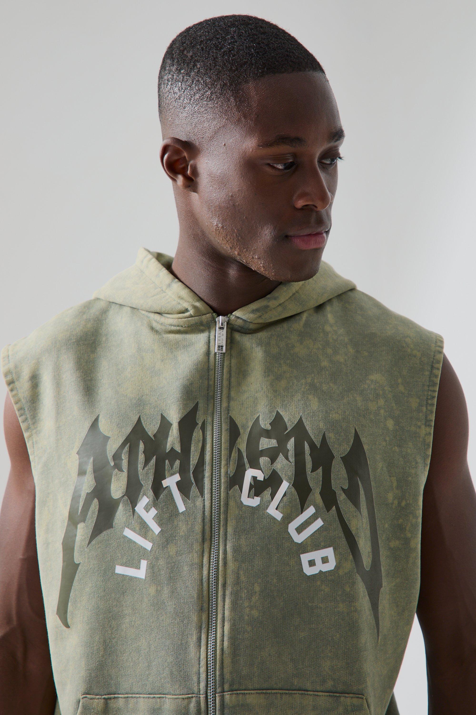 Designer sleeveless hoodie clearance