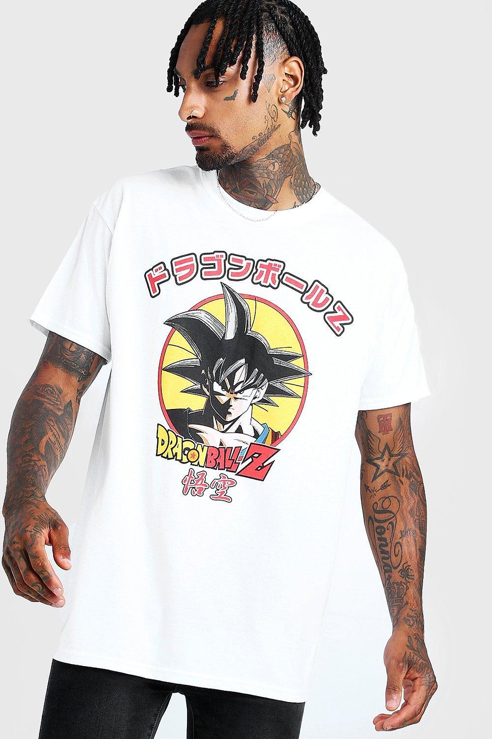 Boohooman Denim Oversized Dragon Ball Z License T Shirt In White For Men Lyst Boohooman Denim Oversized Dragon Ball Z License T Shirt In White For Men Lyst