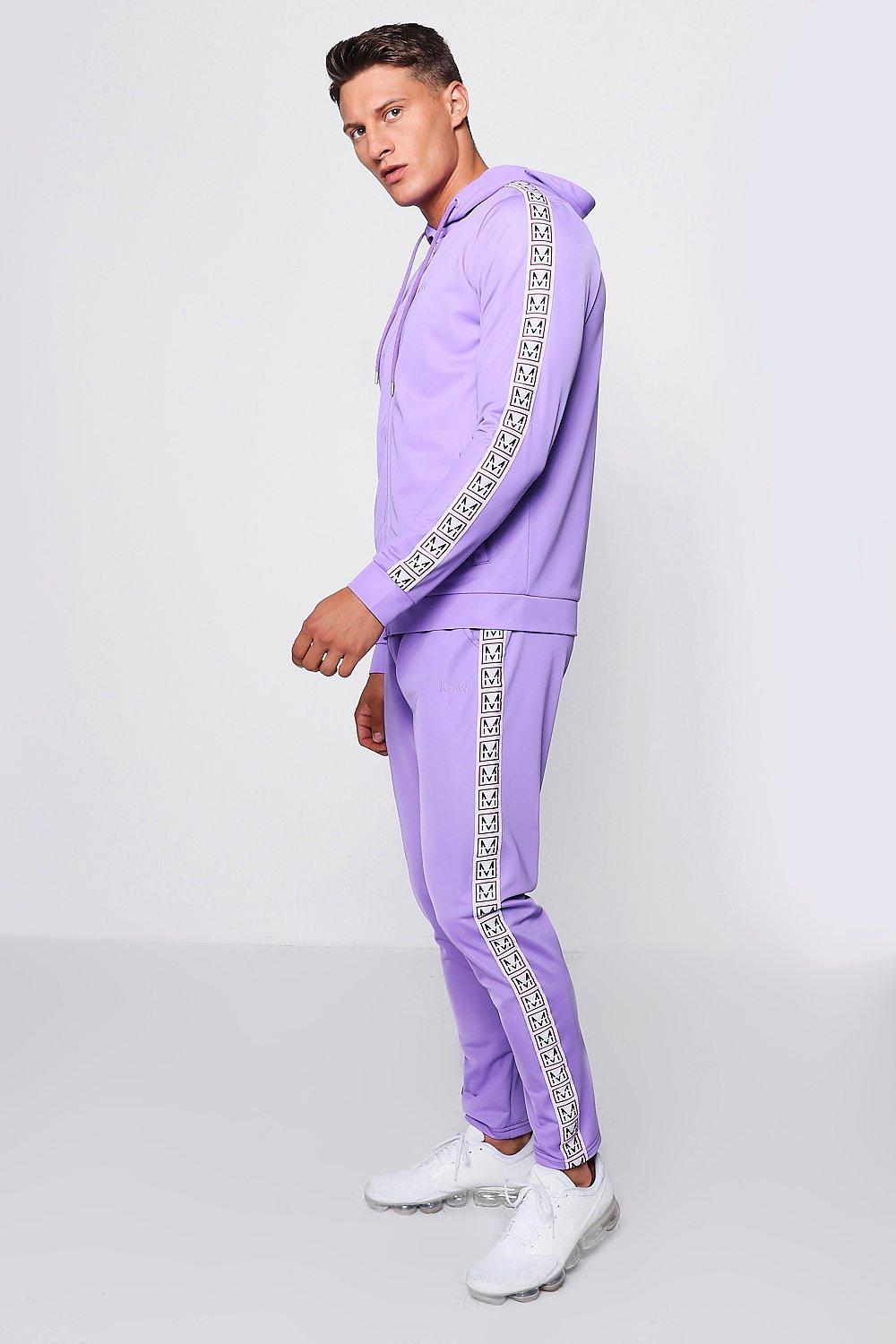 purple tracksuit mens