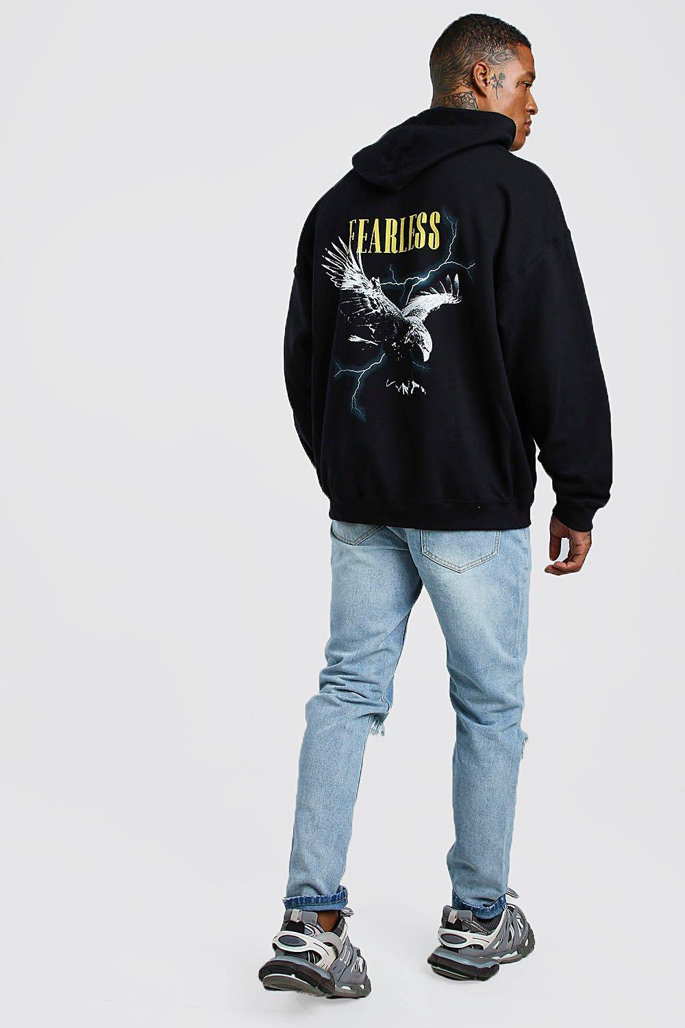 Graphic Back Print Hoodie Best Sale, UP 