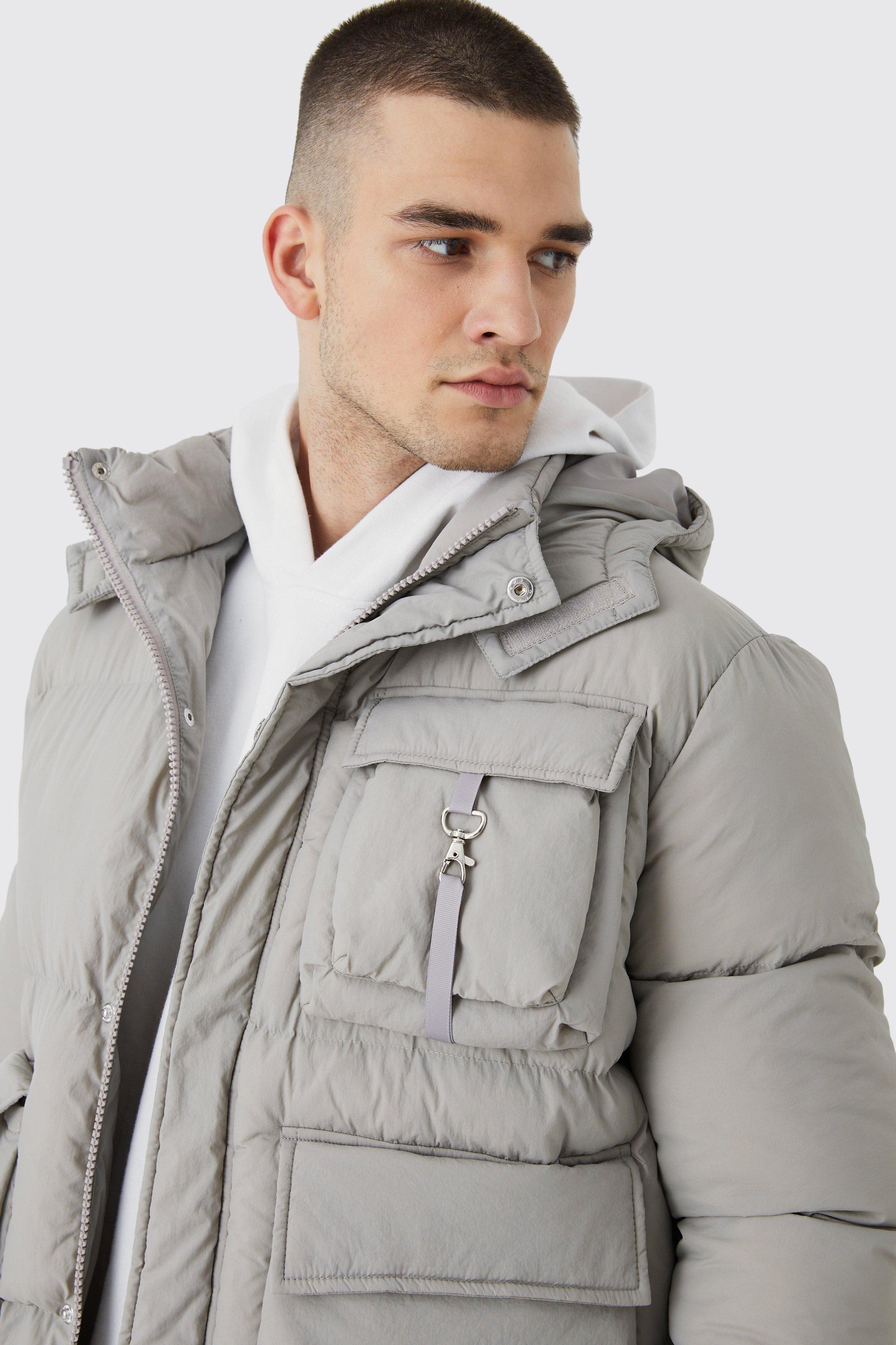 Boohooman parka hot sale