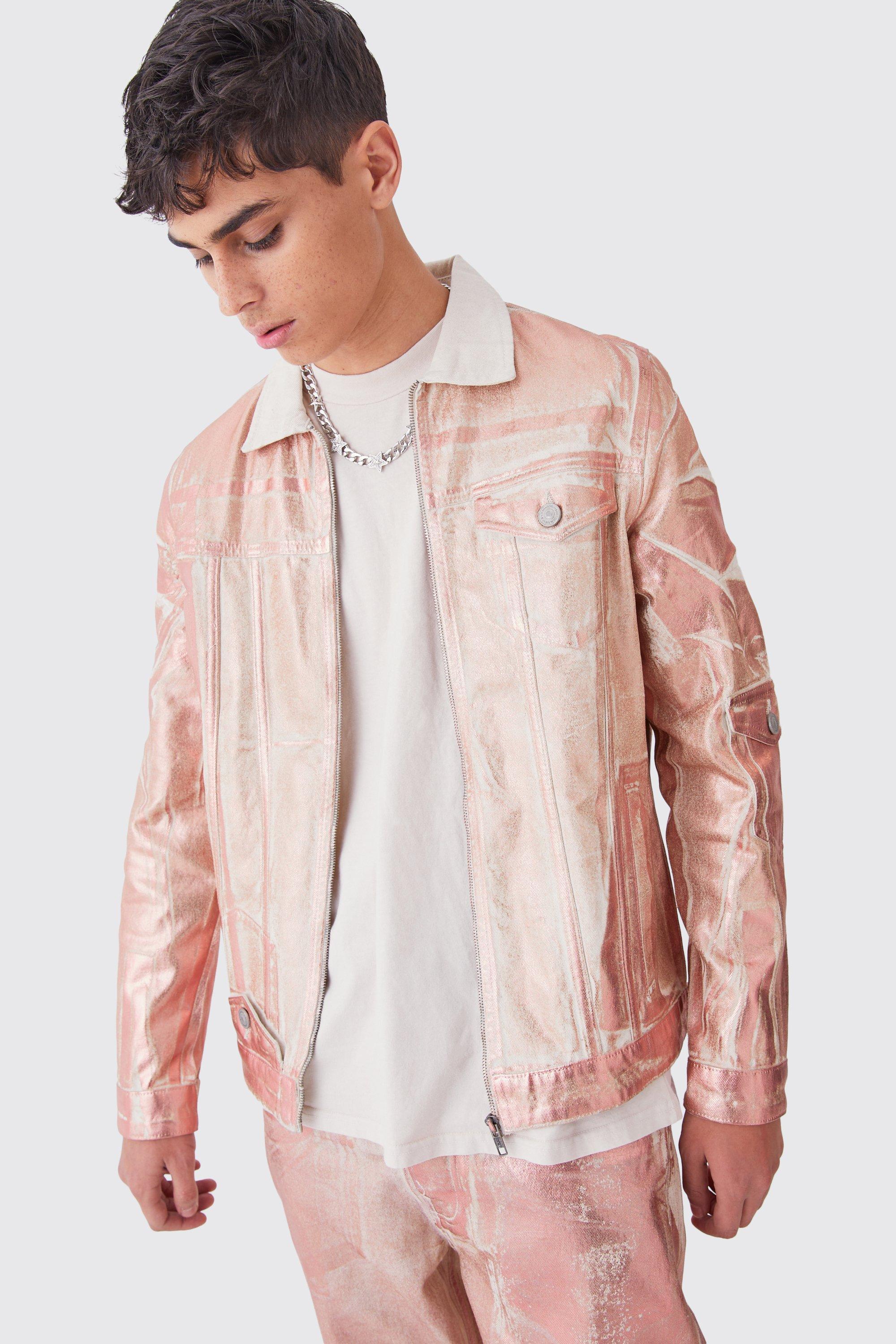 Boohooman denim cheap jacket