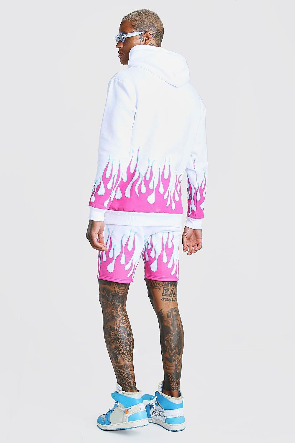 boohooman white joggers