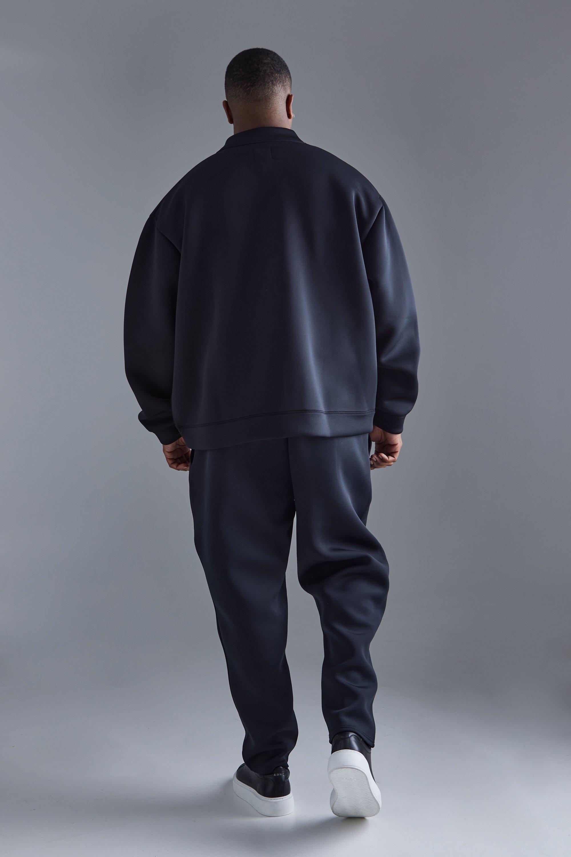 Bonded Scuba Oversized Hoodie | boohooMAN USA