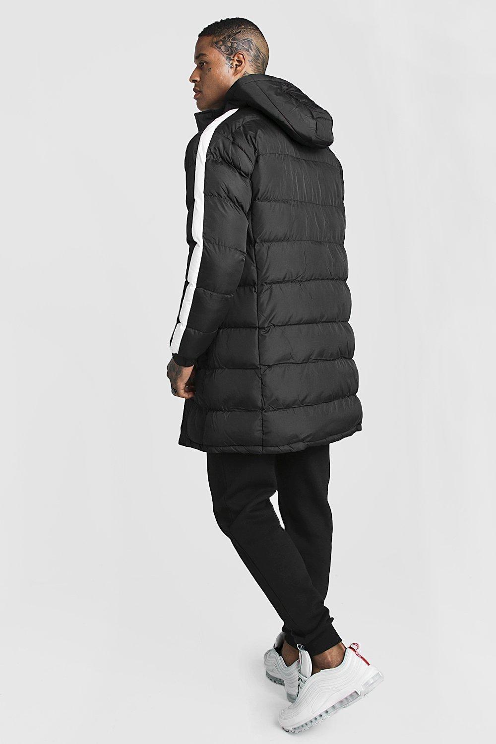 men longline puffer jacket