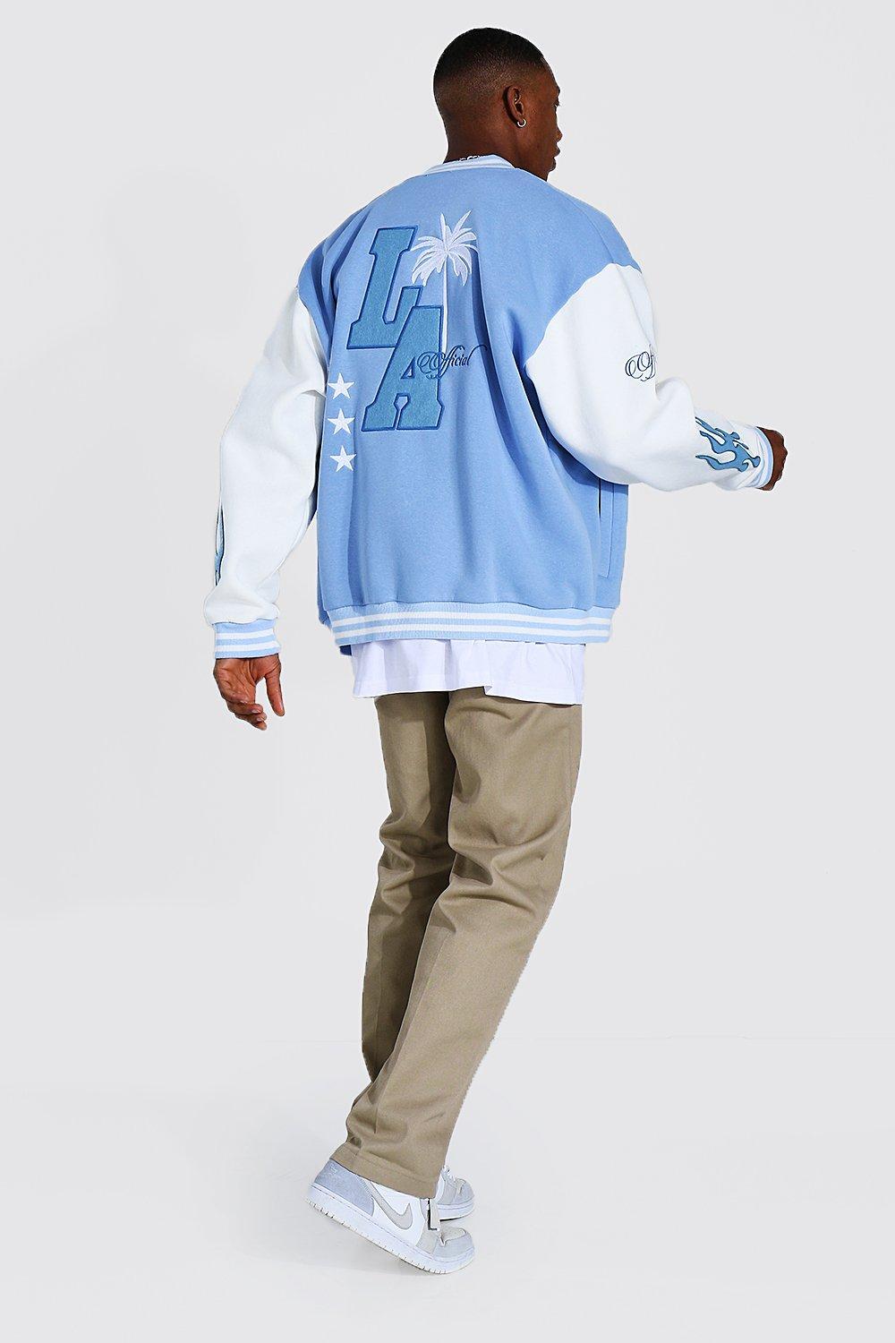 BoohooMAN La Badge Jersey Varsity 