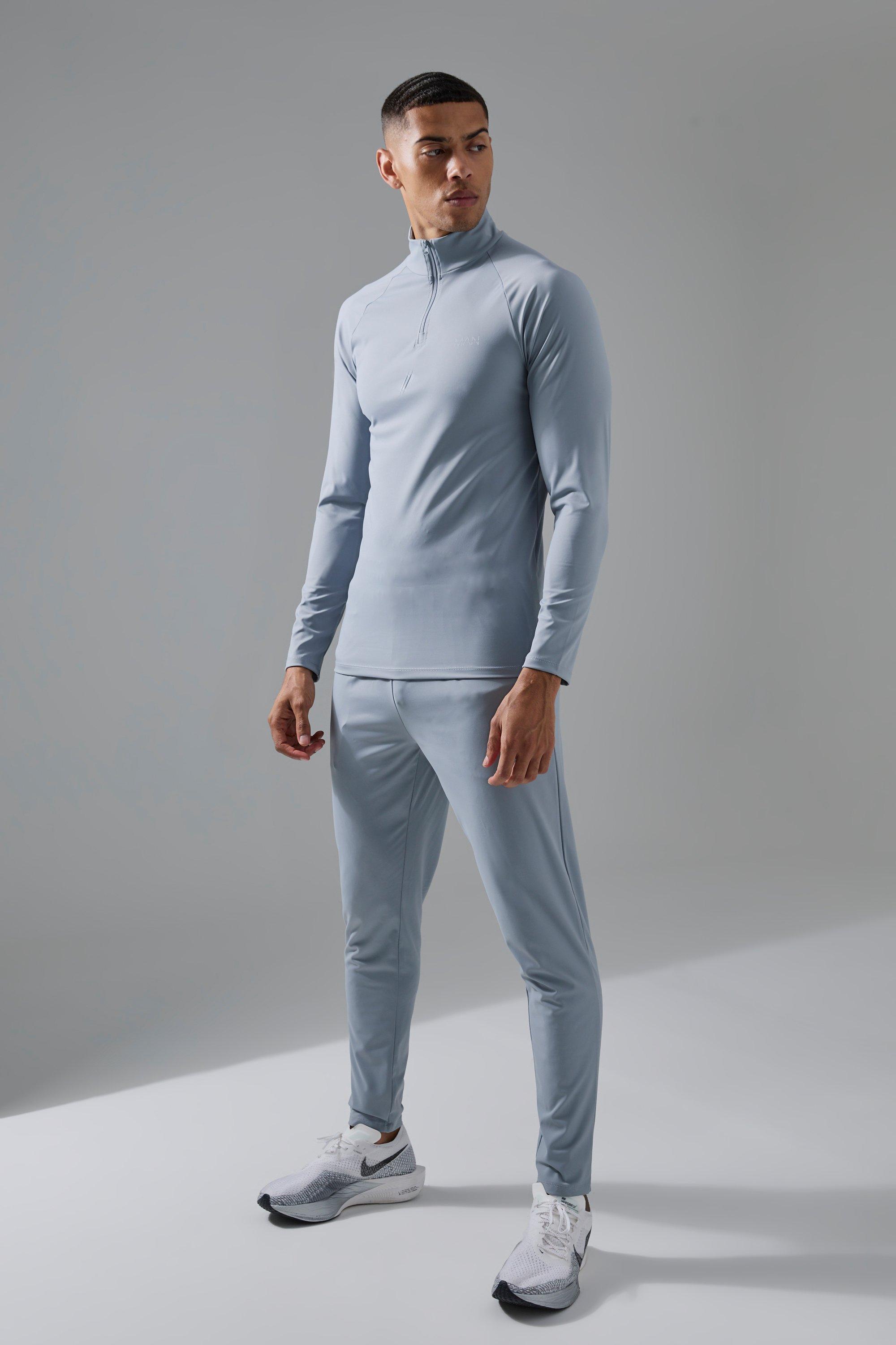 Grey boohooman tracksuit sale