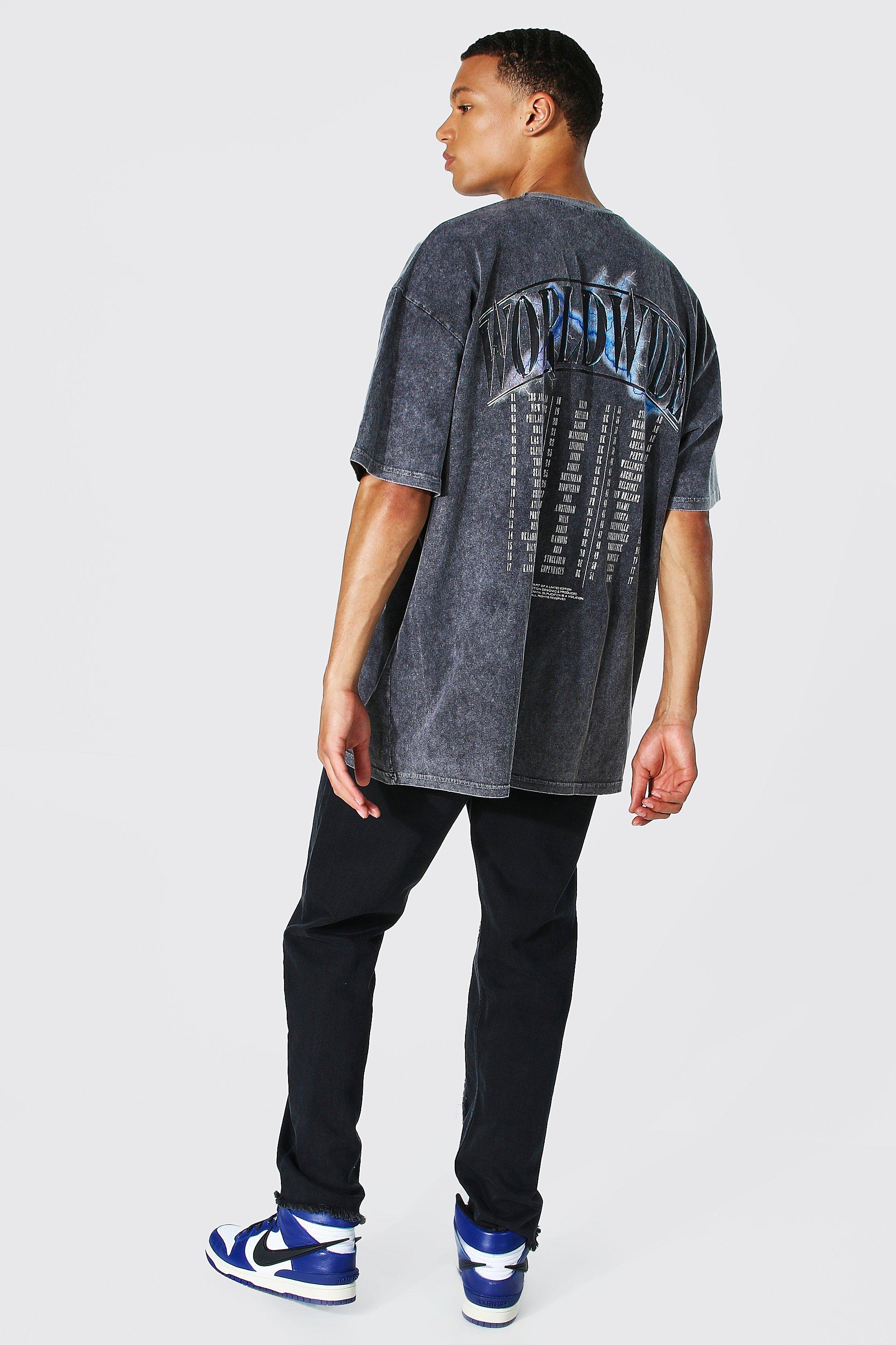oversized acid wash shirt
