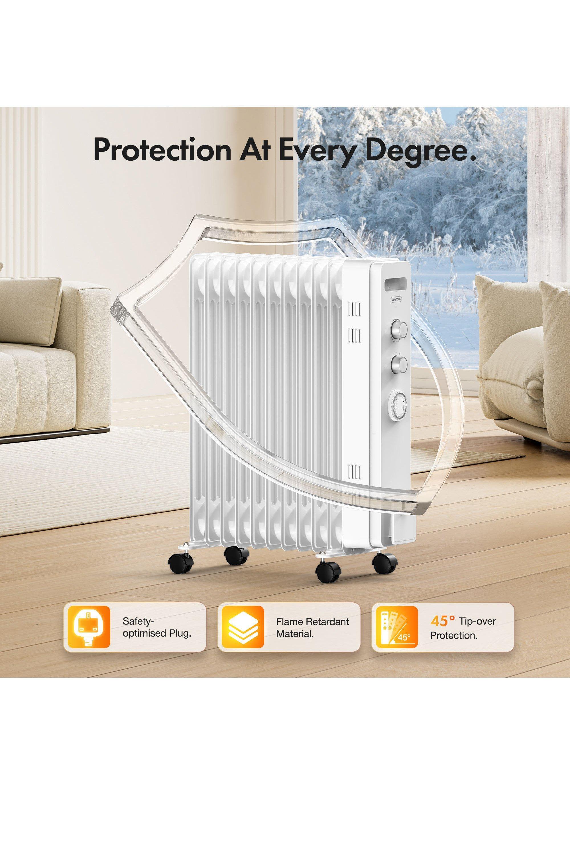 Electric Radiator Vonhaus Mini Oil Filled Radiator Vonhaus White
