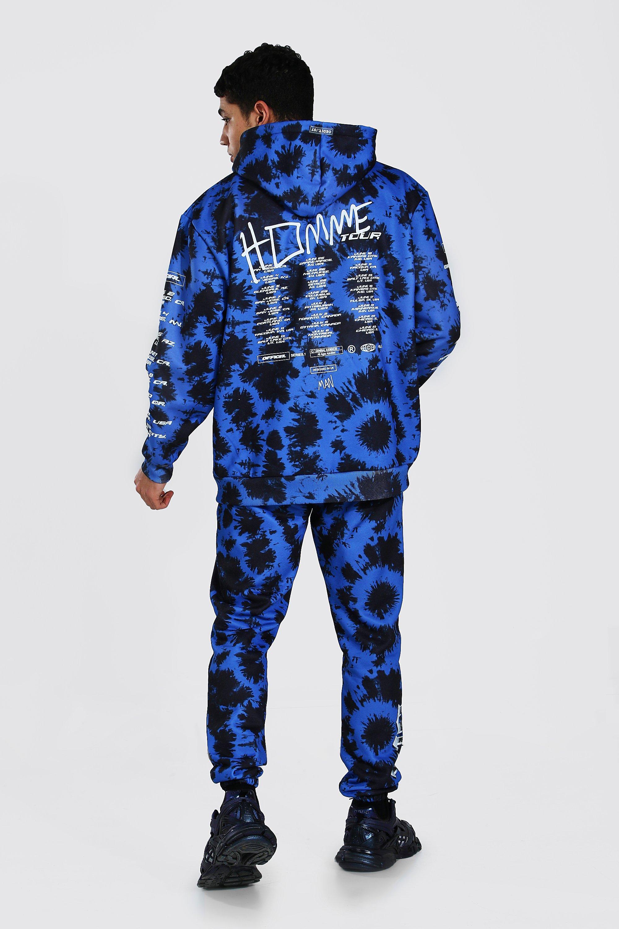 mens tie dye tracksuit