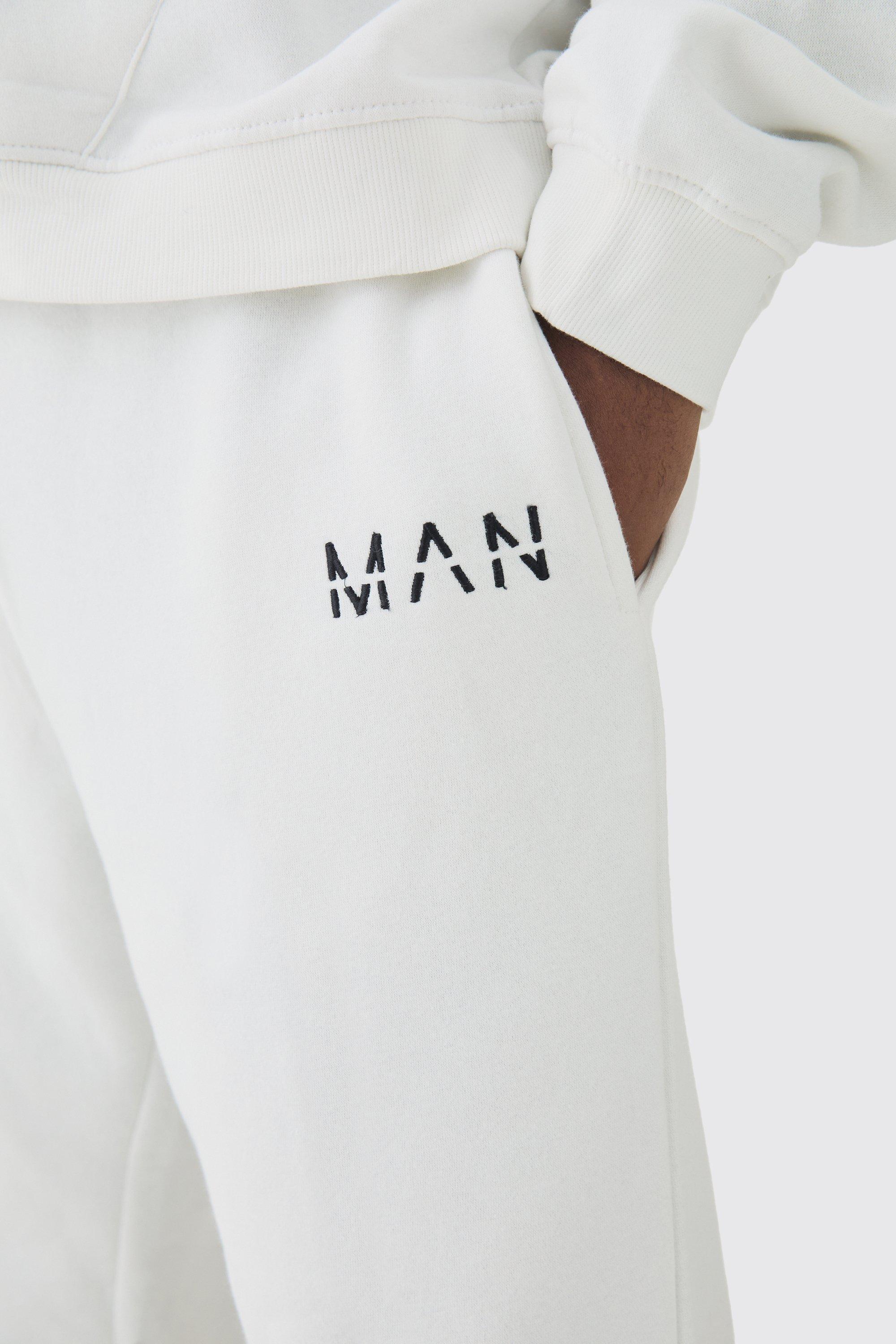 Pantalon Deportivo Plus Man Blanco de Boohoo de color Blanco Lyst