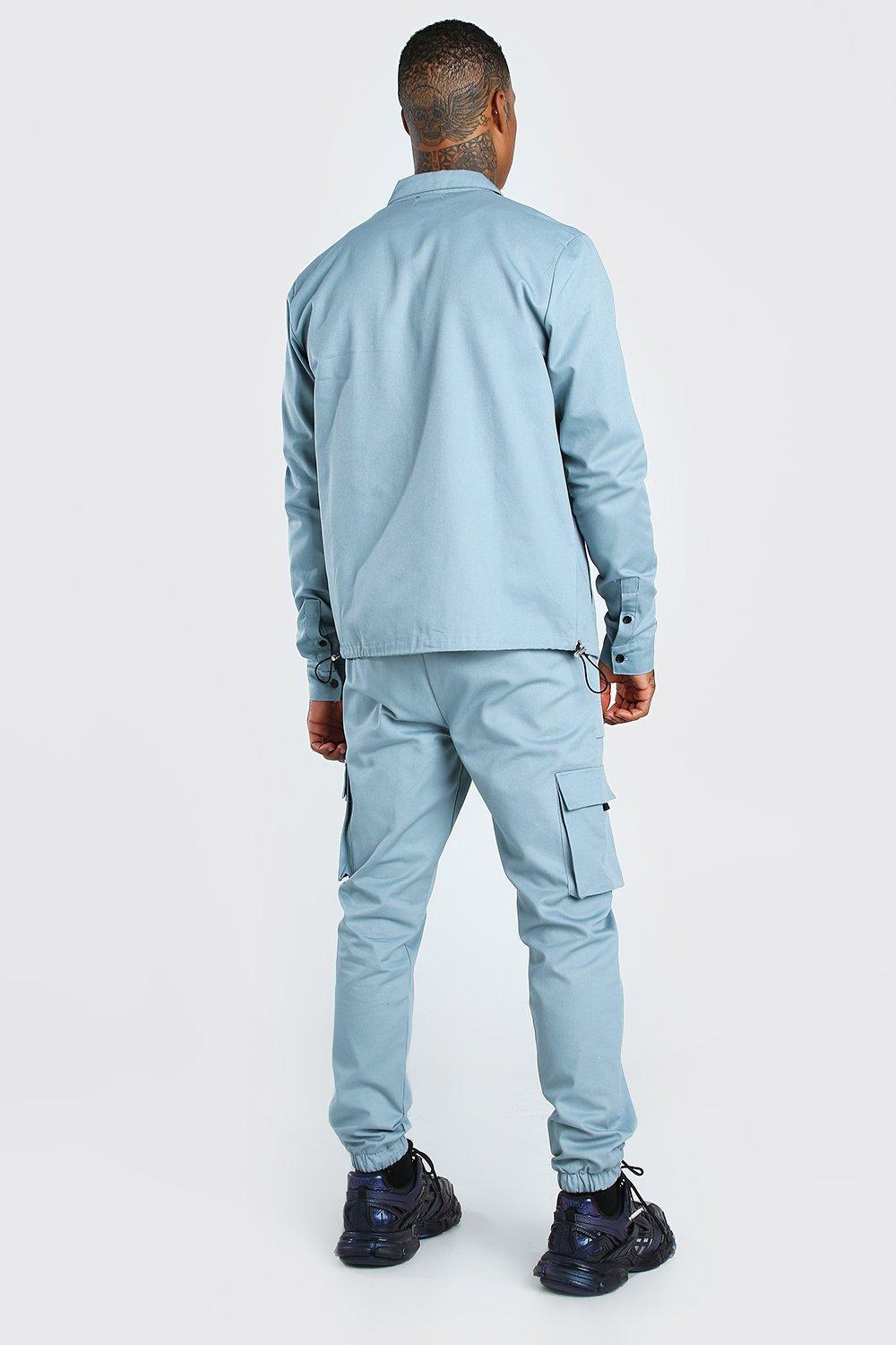 boohooman black cargo pants