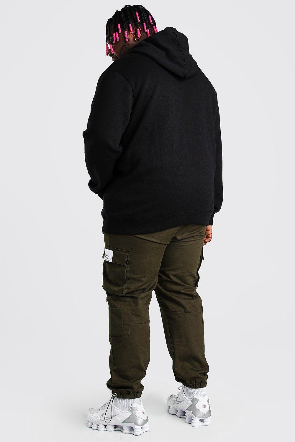 BoohooMAN Plus Size Official Man Printed Hoodie in Black for Men - Lyst