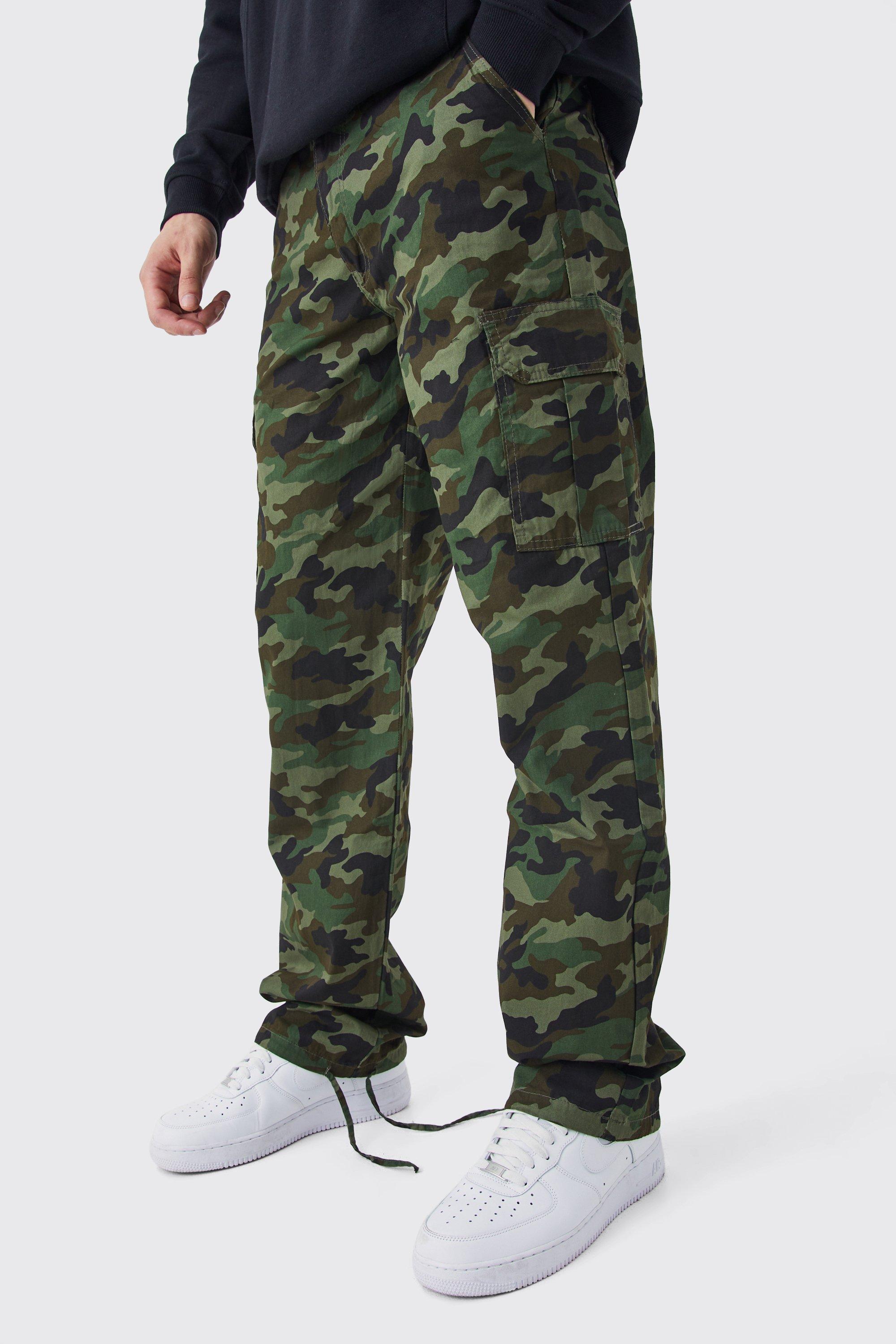 Designer camo sales cargo pants