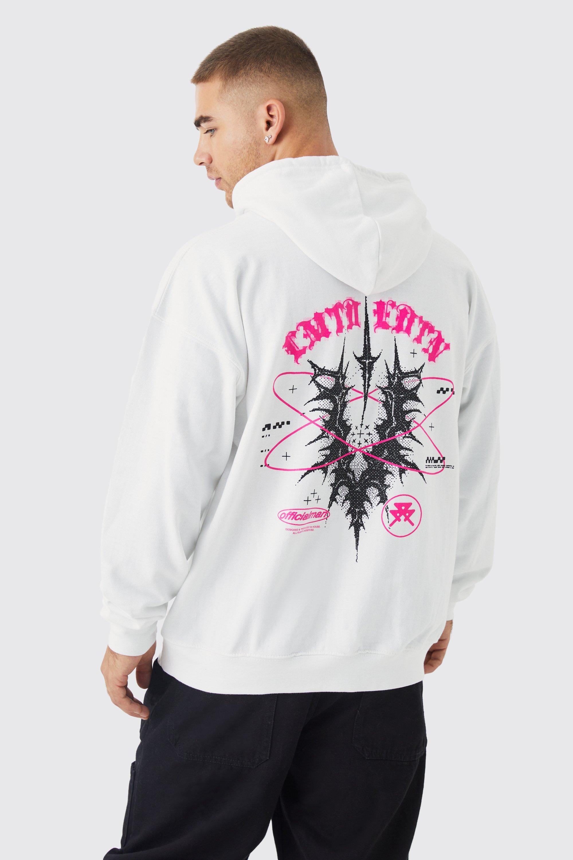 White boohooman hoodie new arrivals
