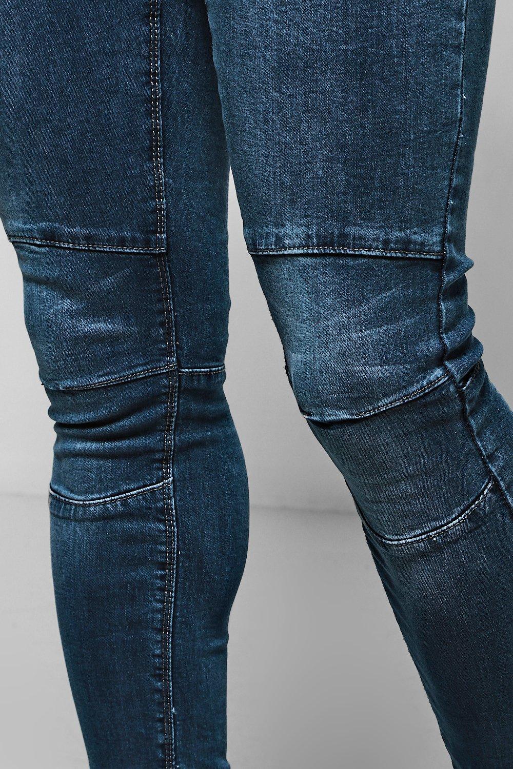 biker panel jeans