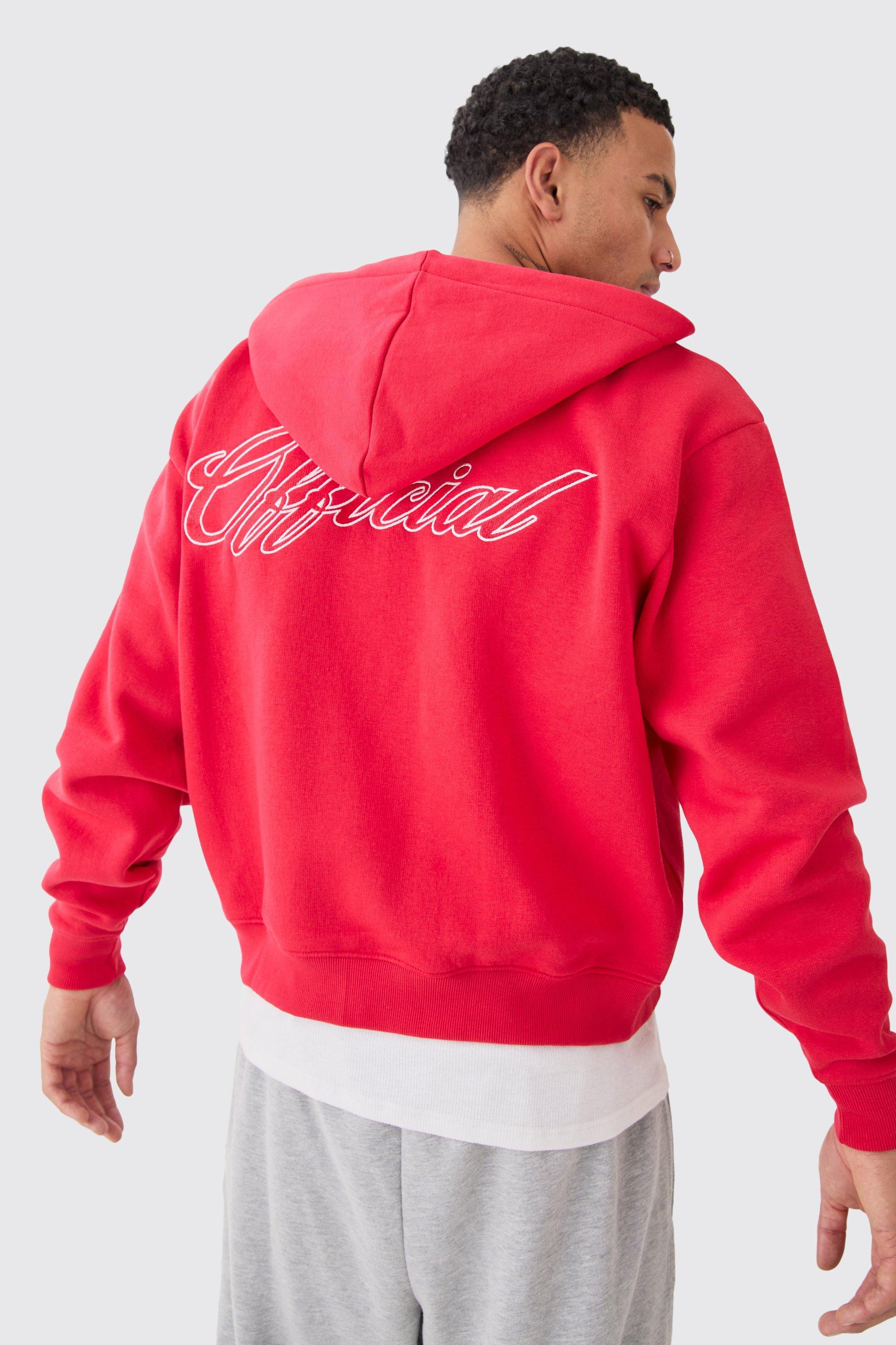 Official Boxy Fit Zip Through Hoodie