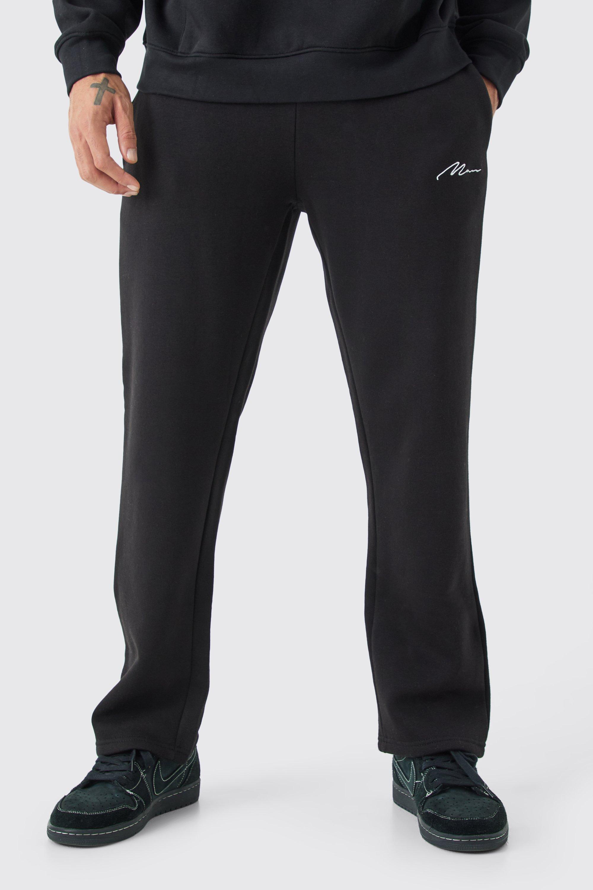 Regular Fit Joggers, Black