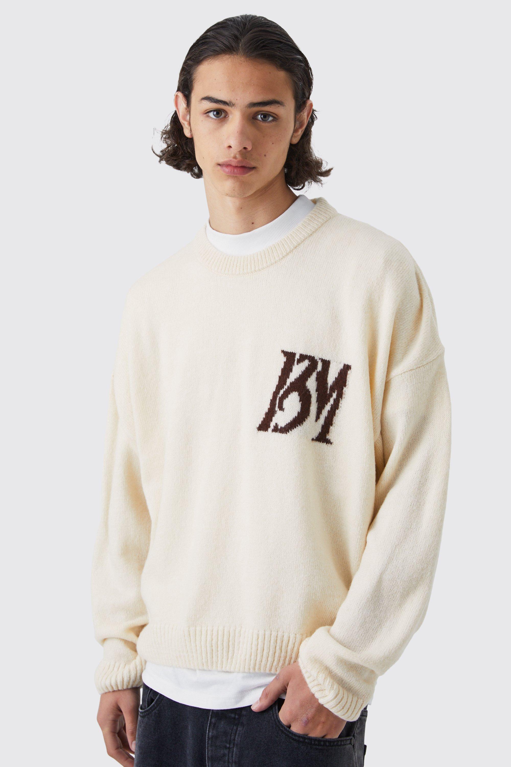 Boohooman top white jumper