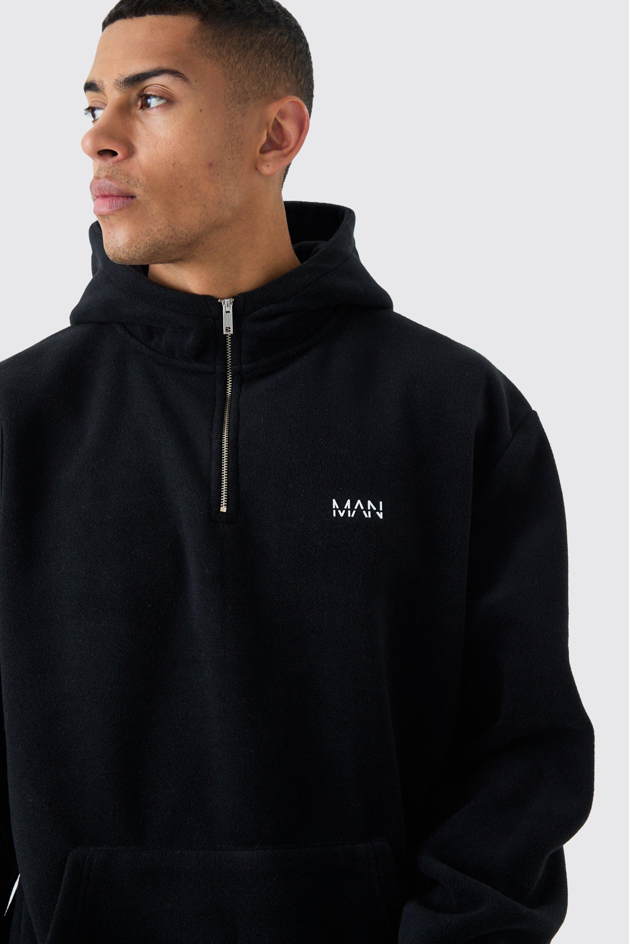 Boohooman fluffy online hoodie
