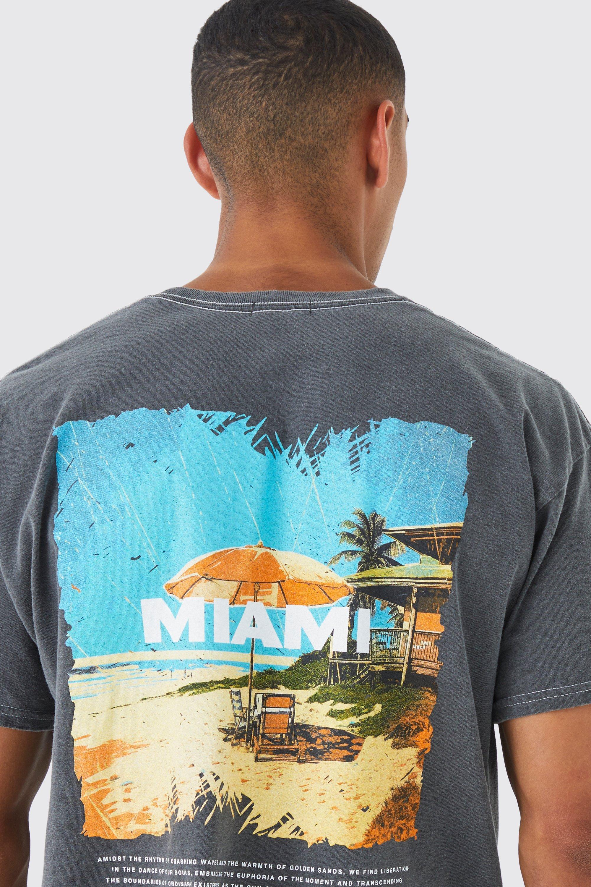 Men's Oversized Nfl Miami Dolphins Overdyed T-shirt