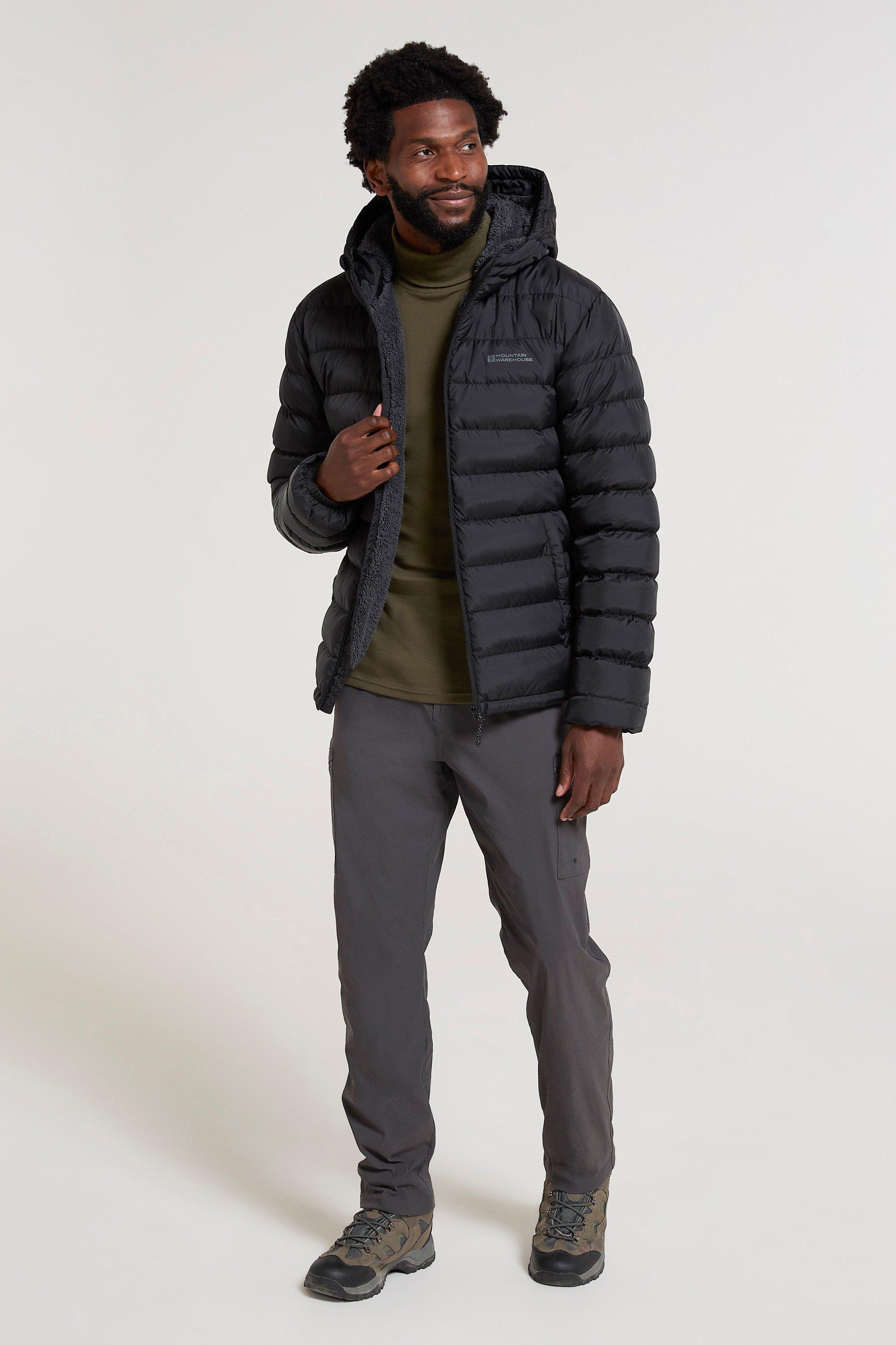 Mountain Warehouse Black Mountain Faux Fur Jackets BoohooMAN - Main Image