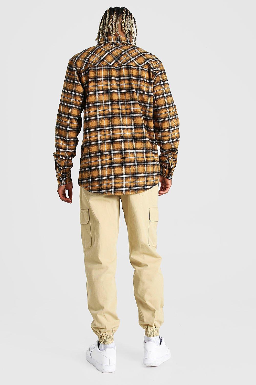 boohooman black cargo pants