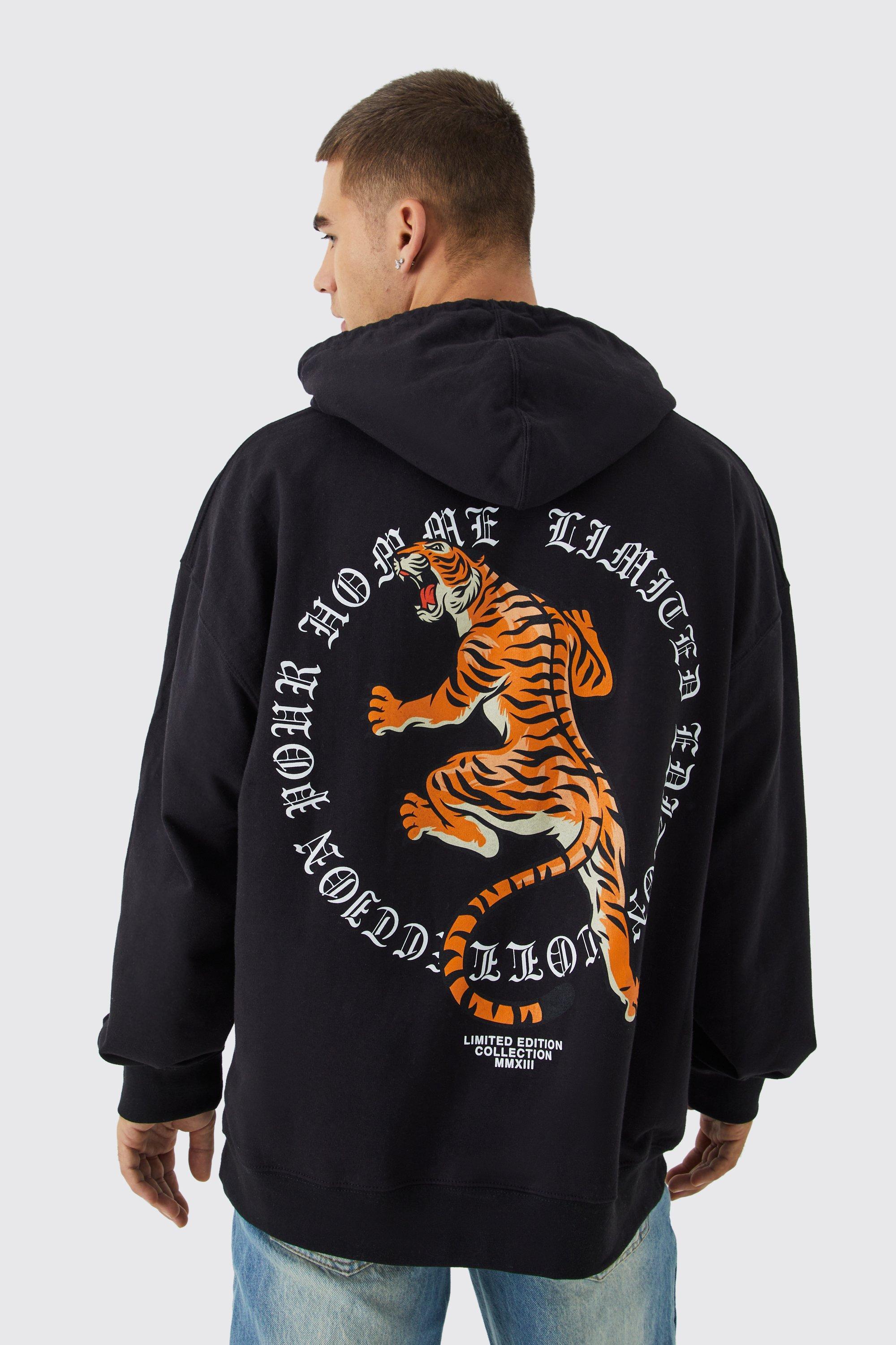 Oversized Limited Edition Bird Graphic Hoodie