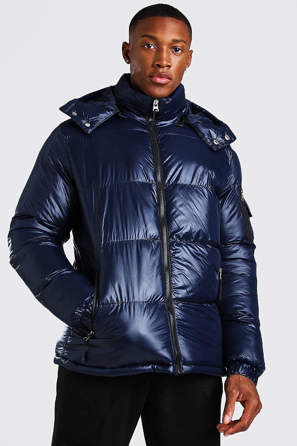 mens shine puffer jacket
