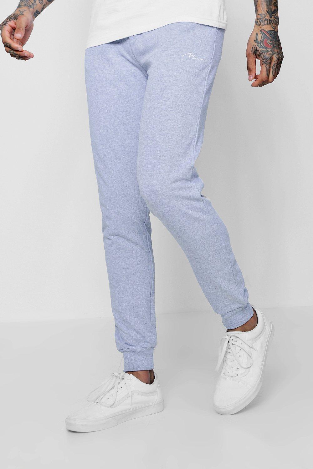 BoohooMAN Man Signature Skinny Fit Jogger in Grey (Gray) for Men - Lyst