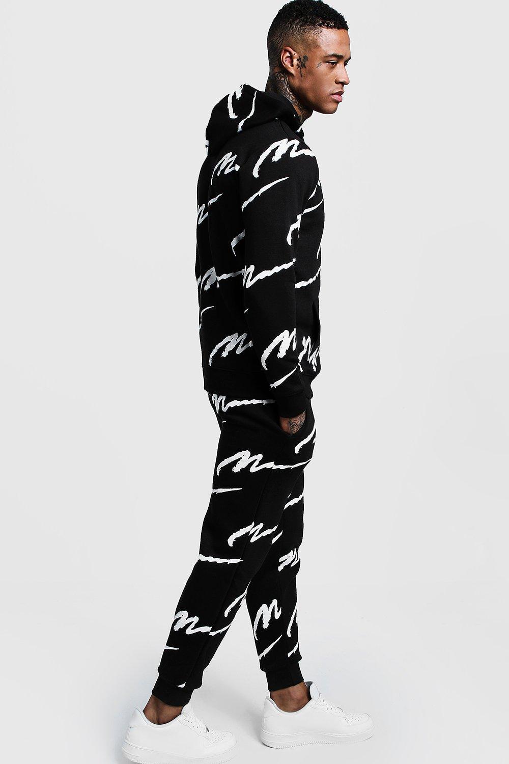 All over best sale man printed hoodie