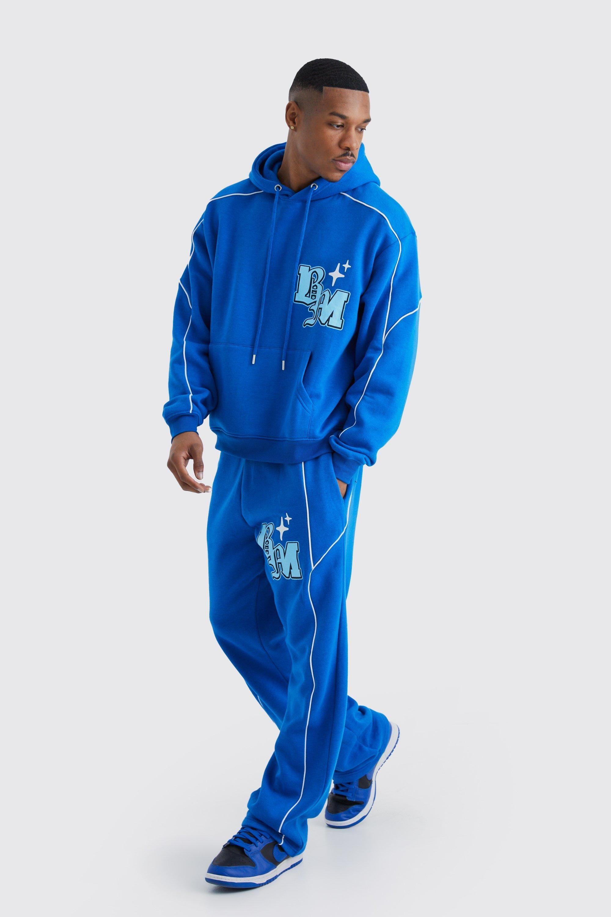 Boohooman All Over Woman Printed Hooded Tracksuit Boohooman All