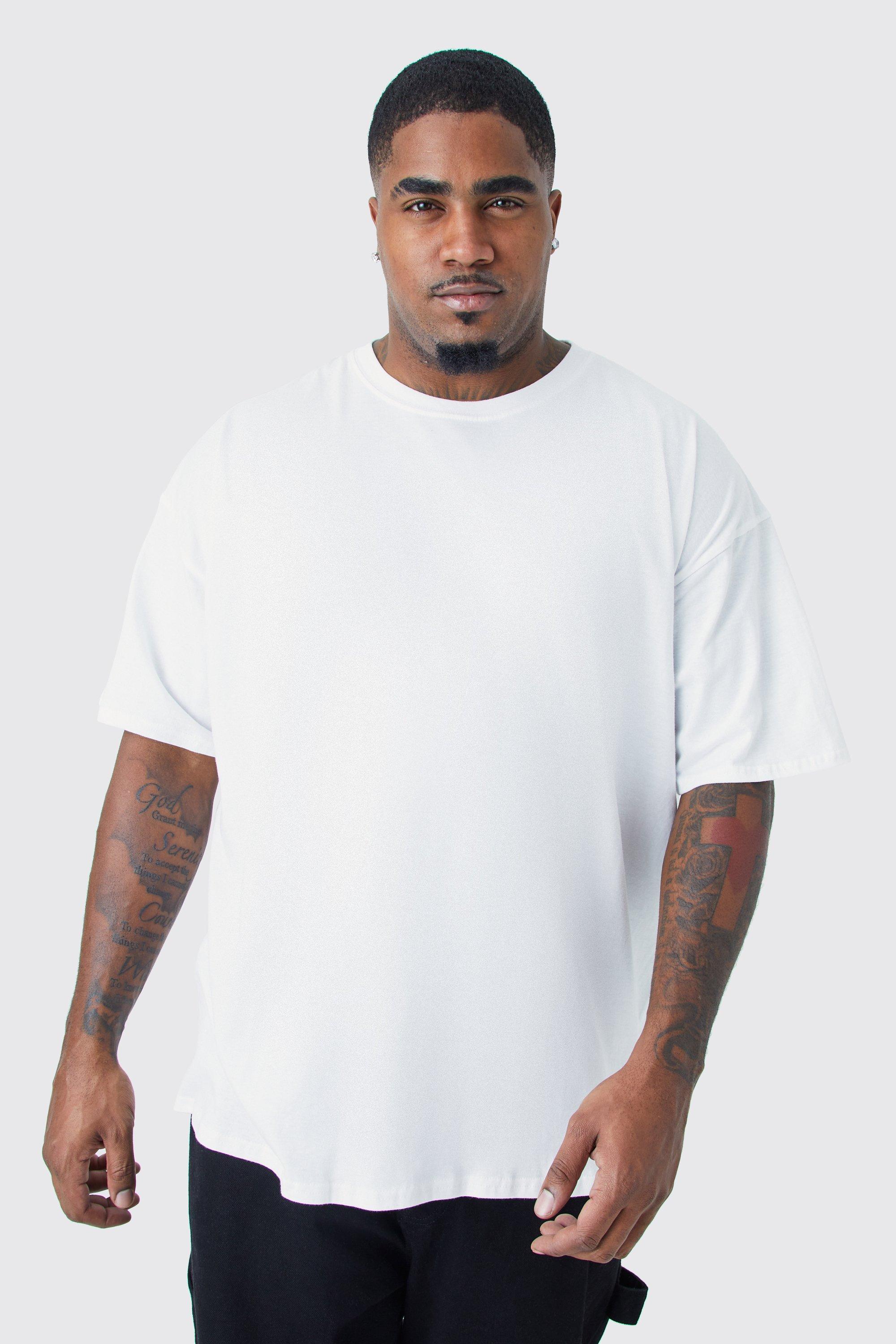BoohooMAN Plus Oversized Rennaisance Glitch Back Print T-shirt in White for  Men | Lyst UK