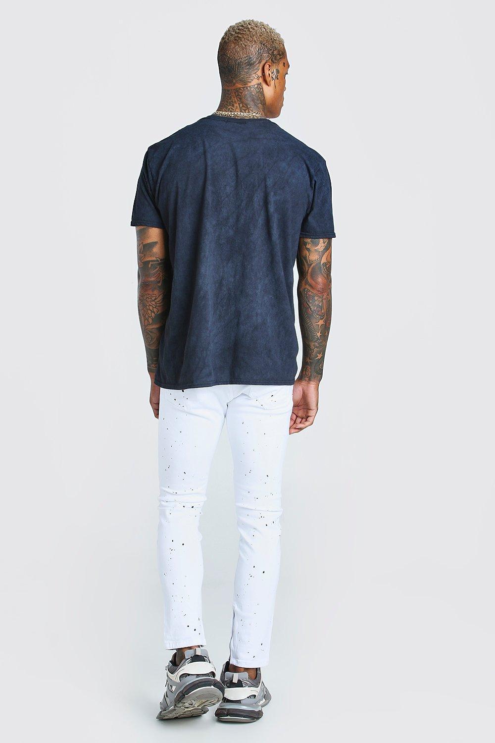 boohooman white joggers